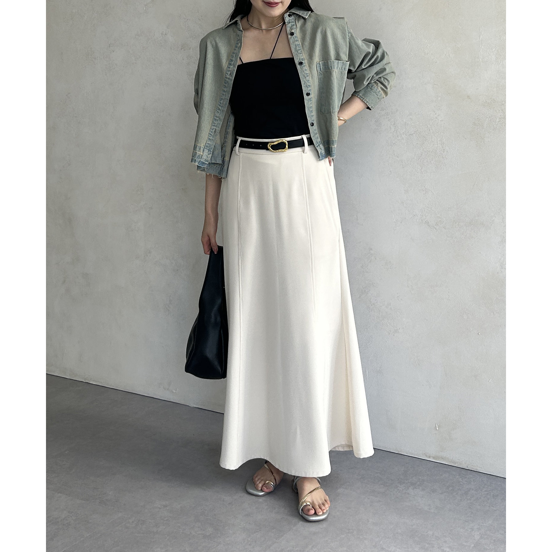 キャミ　i sama ギャザーキャミソール(M オフシロ): トップス｜Right-on公式