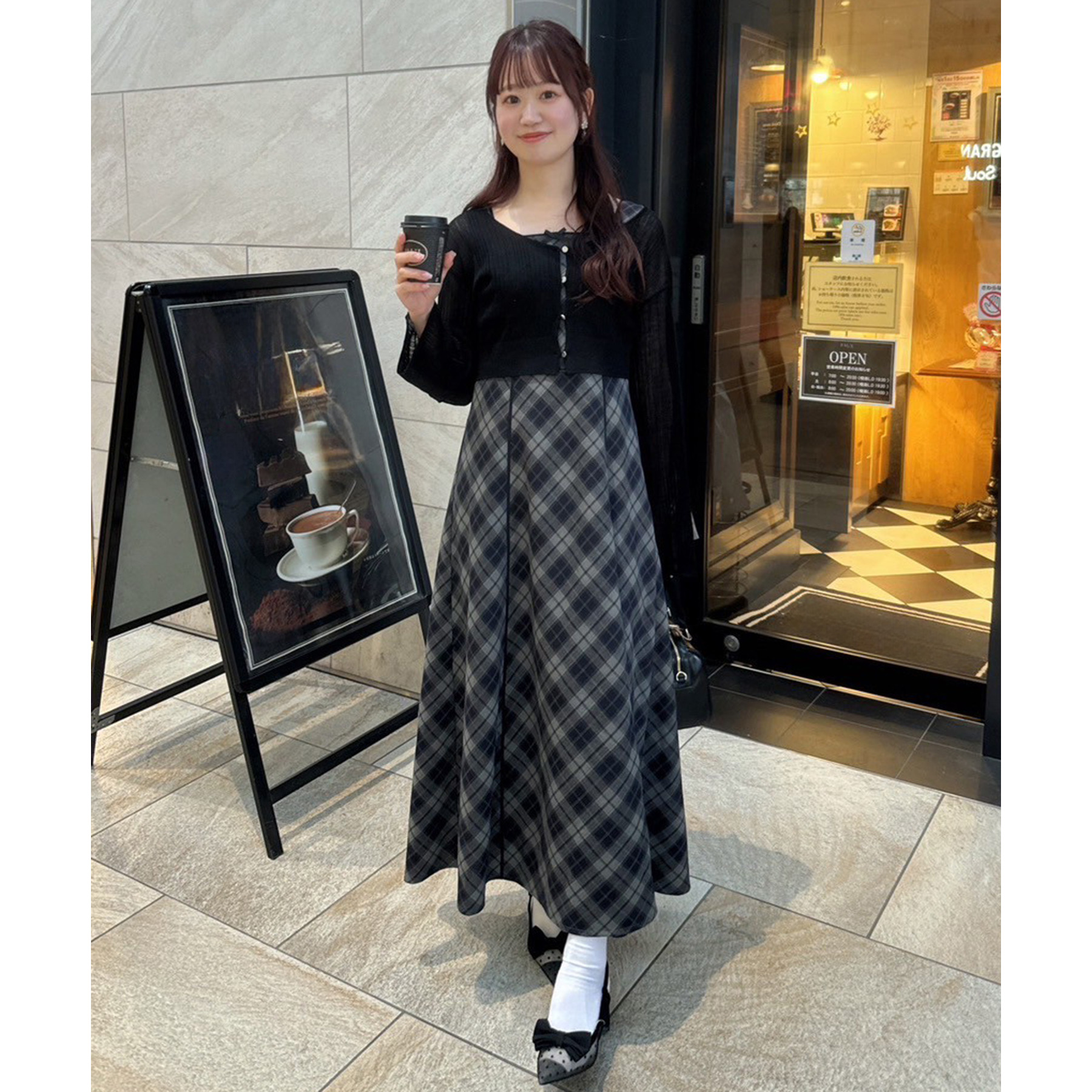 NICE CLAUP AYANO企画 カーデセットワンピース AYANO企画】カーデセットワンピース | ファッション通販サイト NUGU