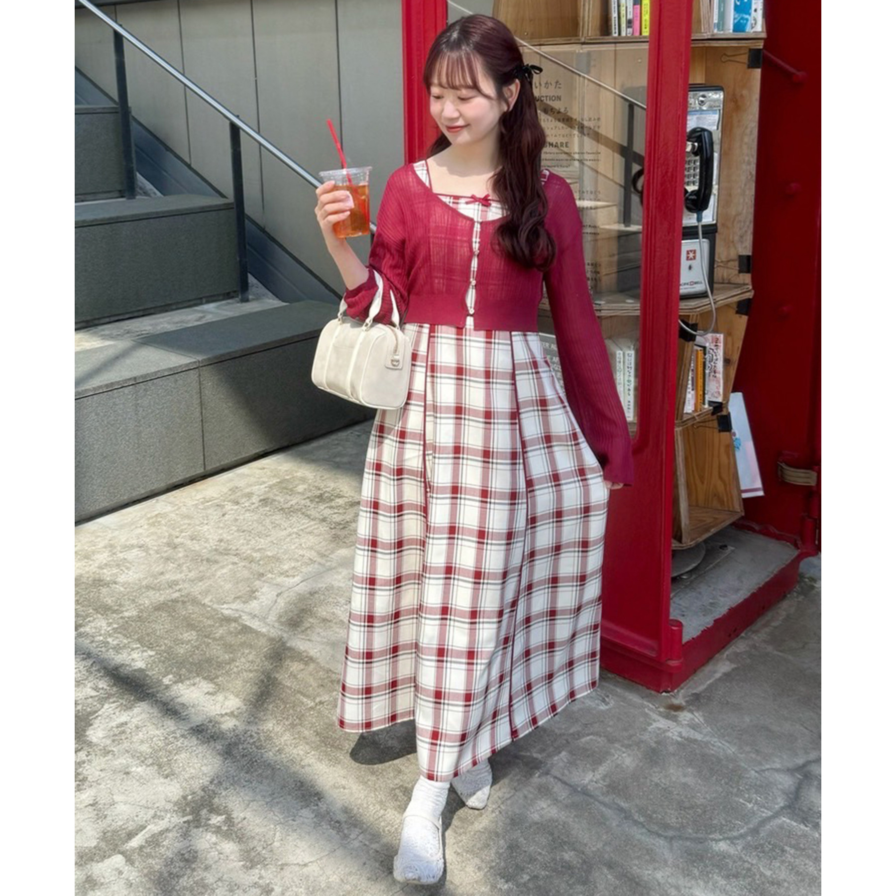 NICE CLAUP AYANO企画 カーデセットワンピース AYANO企画】カーデセットワンピース | ファッション通販サイト NUGU