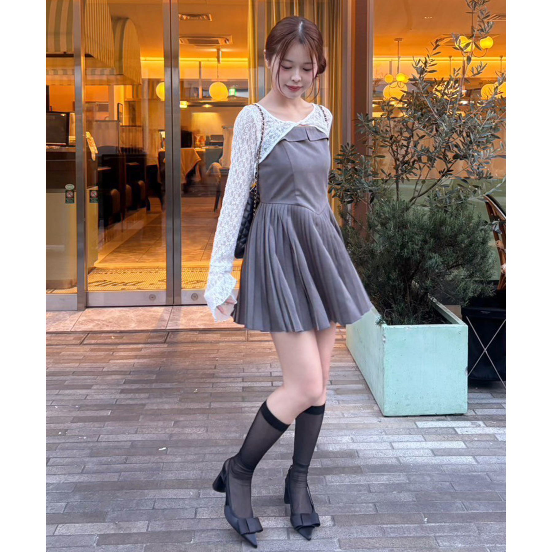 Nono企画】トップスセットプリーツミニワンピ | ファッション通販