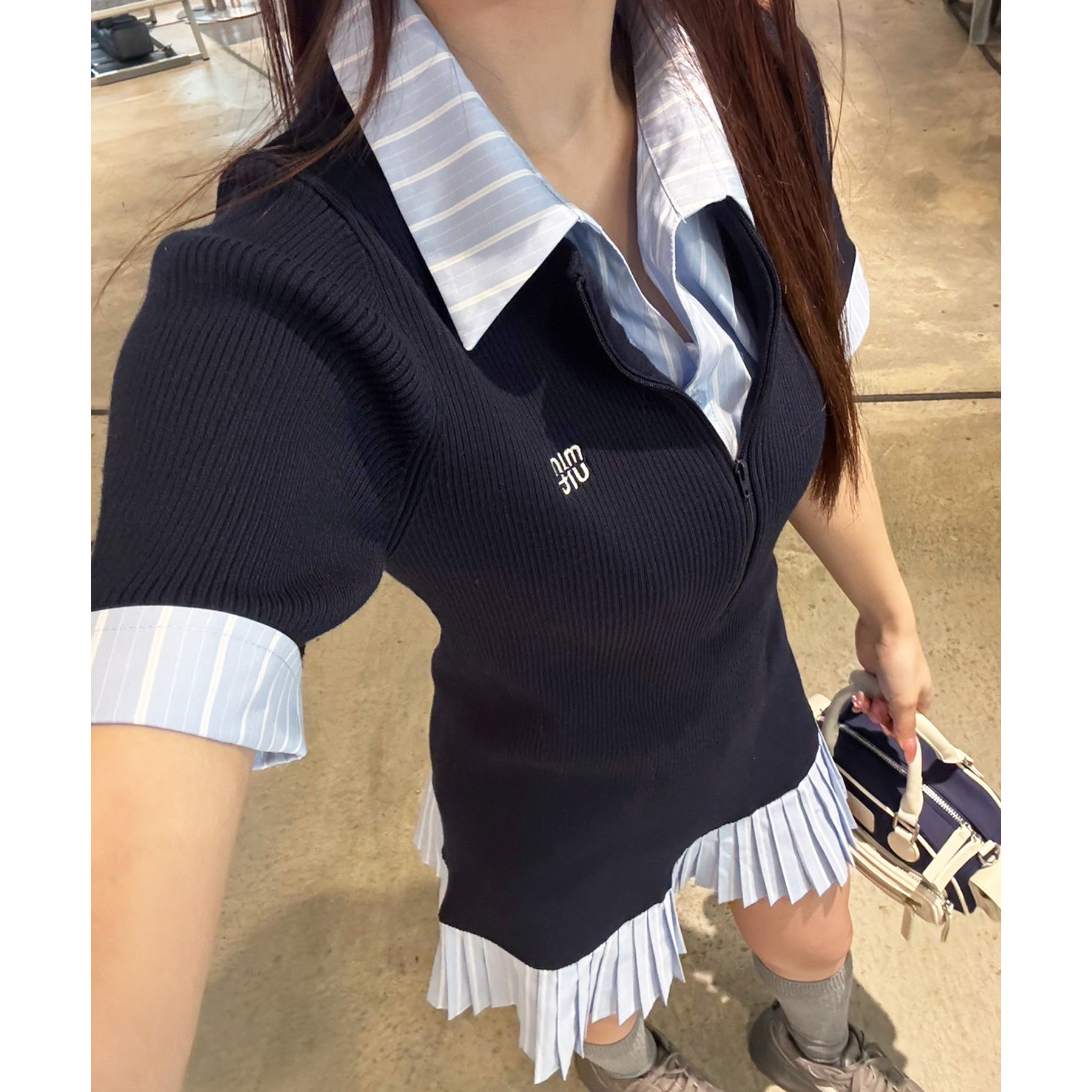 Nono企画】ドッキングプリーツ半袖ワンピ | ファッション通販サイト NUGU