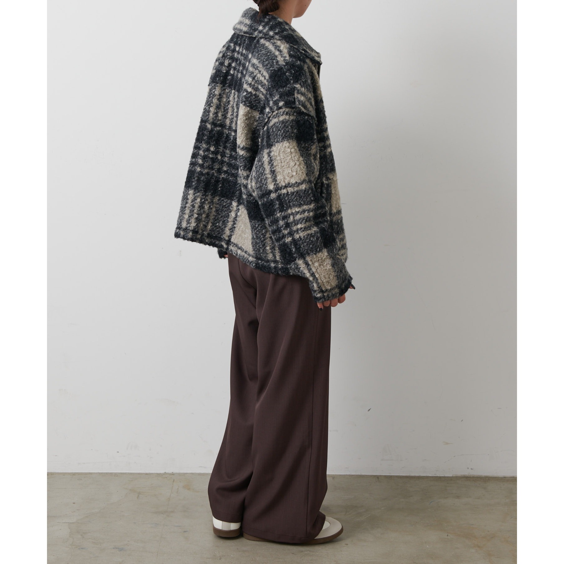 最終価格】TRチェック Zip-ブルゾン JOURNAL STANDARD LUXE