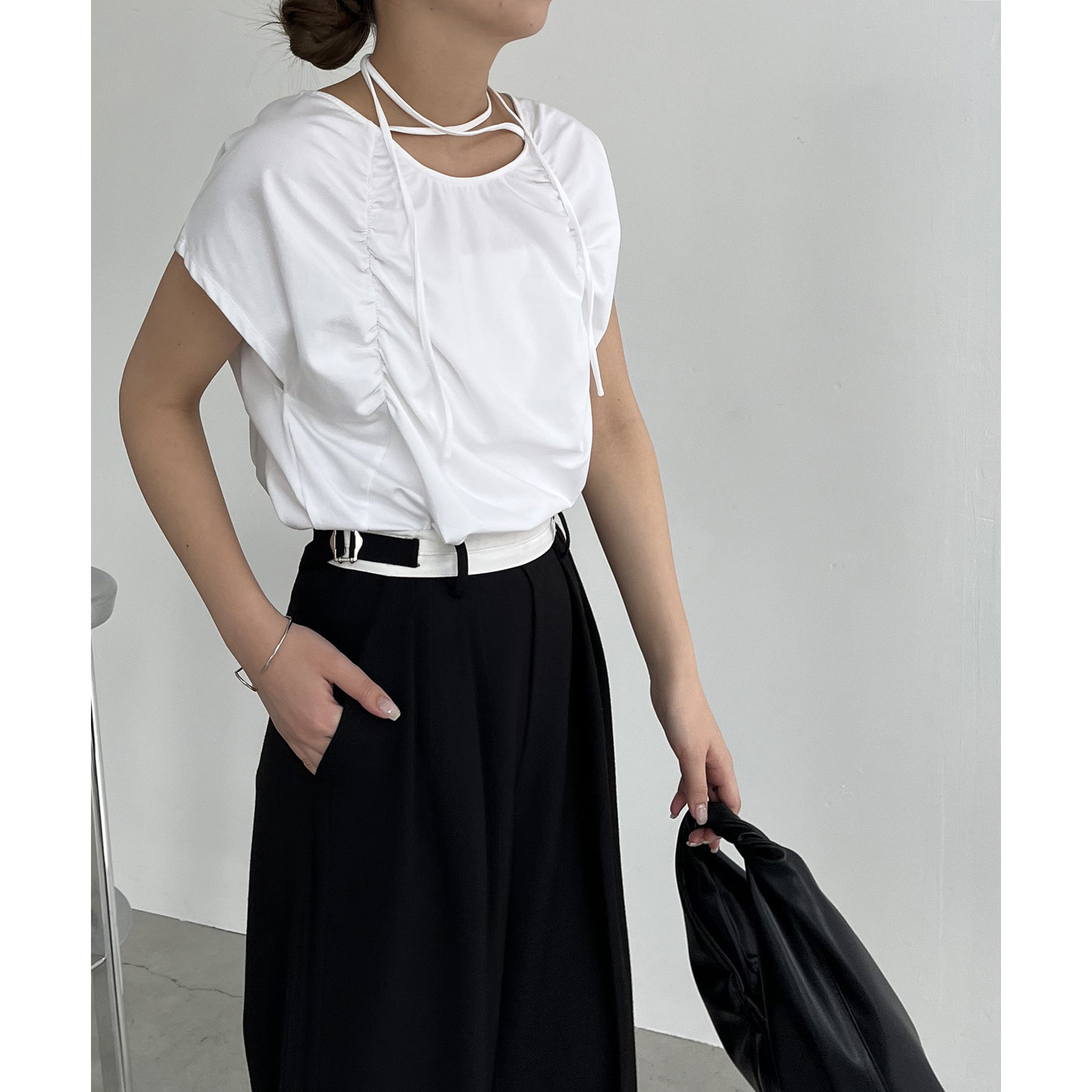待望の再入荷！】ギャザーフレンチTシャツ | ファッション通販