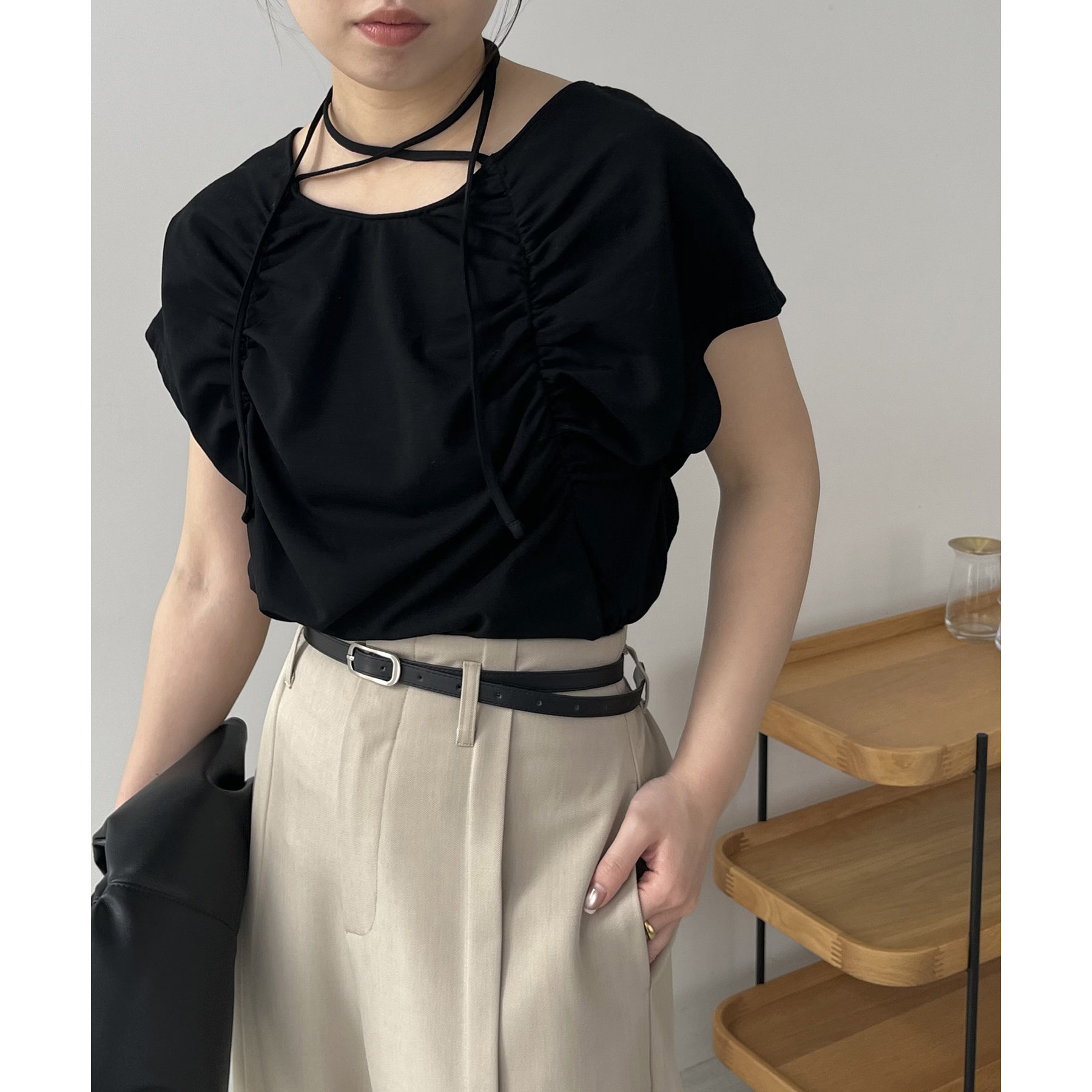 待望の再入荷！】ギャザーフレンチTシャツ | ファッション通販