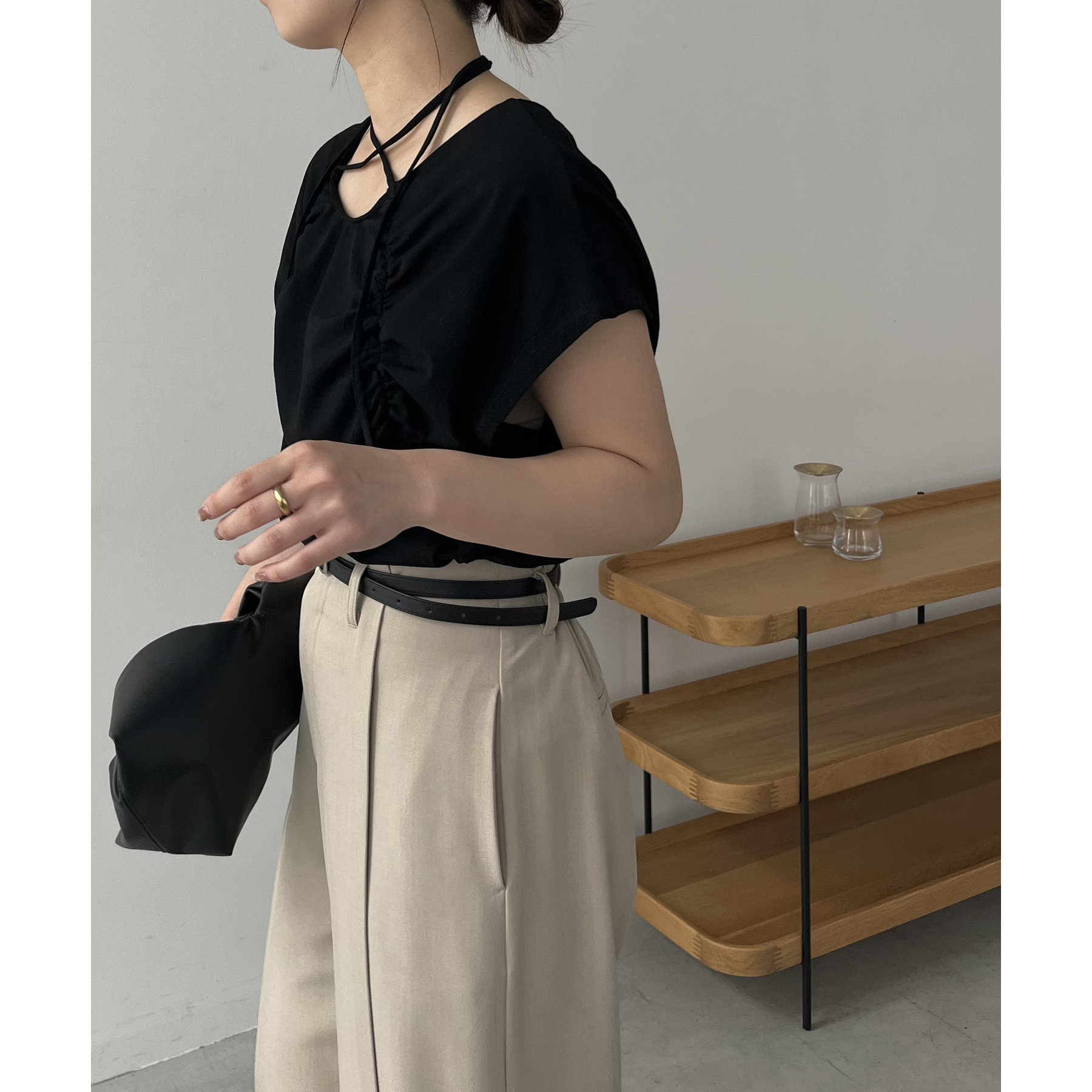 待望の再入荷！】ギャザーフレンチTシャツ | ファッション通販