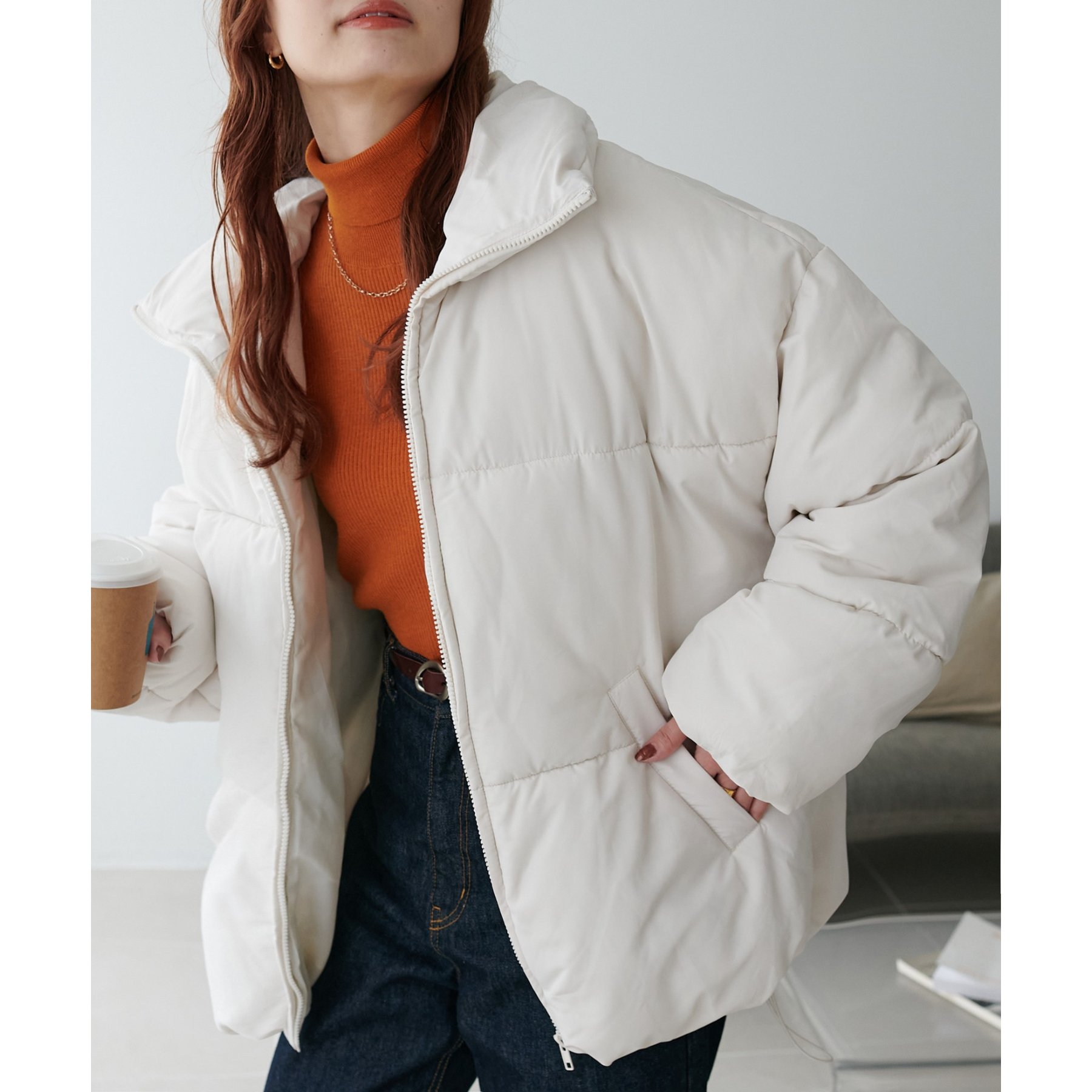 【WEB限定】スタンドカラーダウンコート