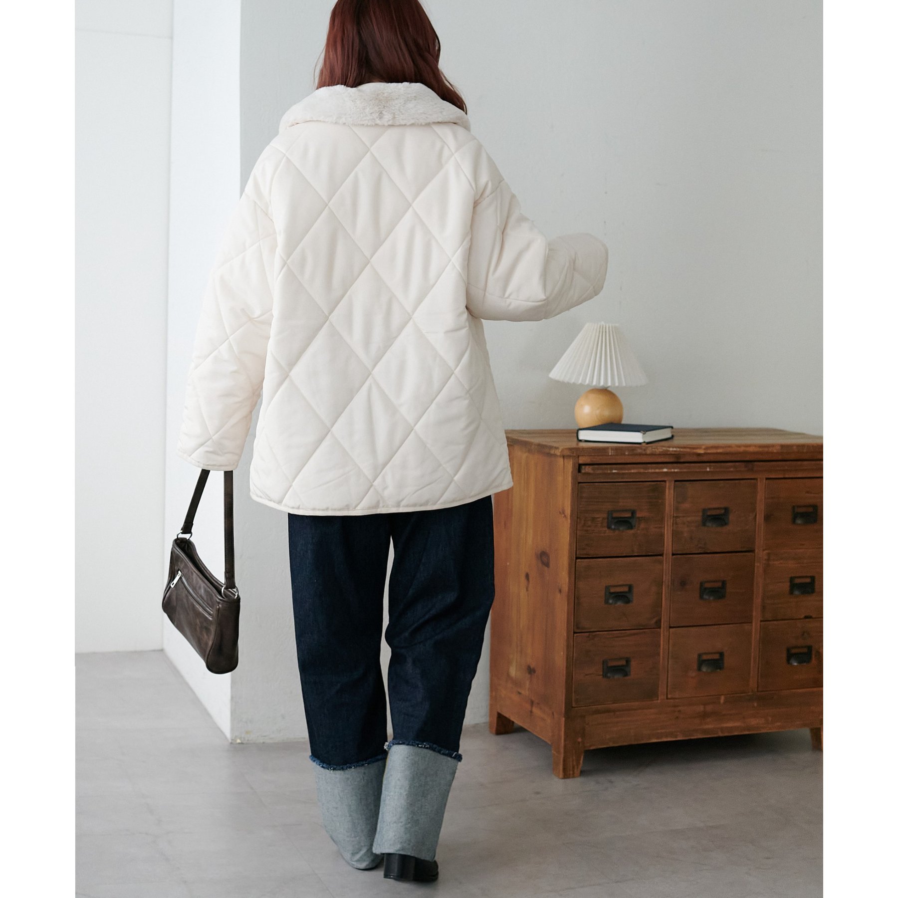 WEB限定】襟ファーキルトジャケット | ファッション通販サイト NUGU