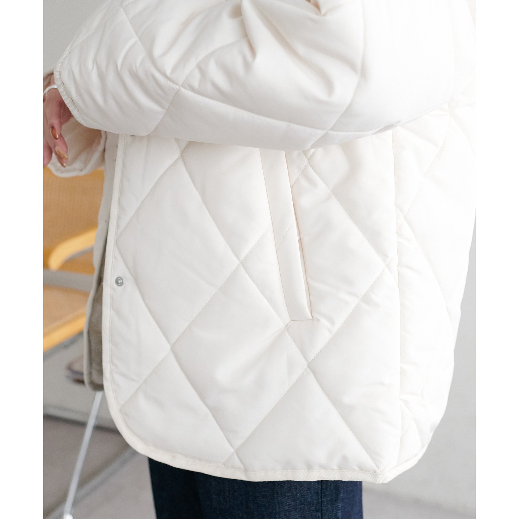 WEB限定】襟ファーキルトジャケット | ファッション通販サイト NUGU