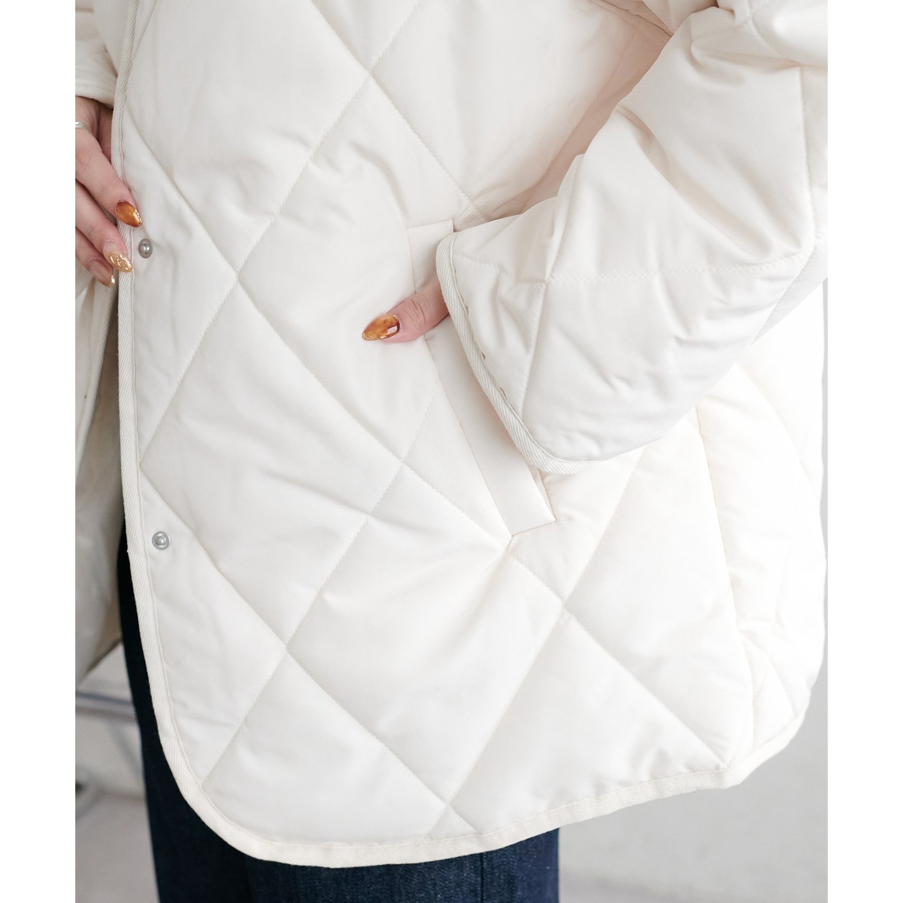 WEB限定】襟ファーキルトジャケット | ファッション通販サイト NUGU