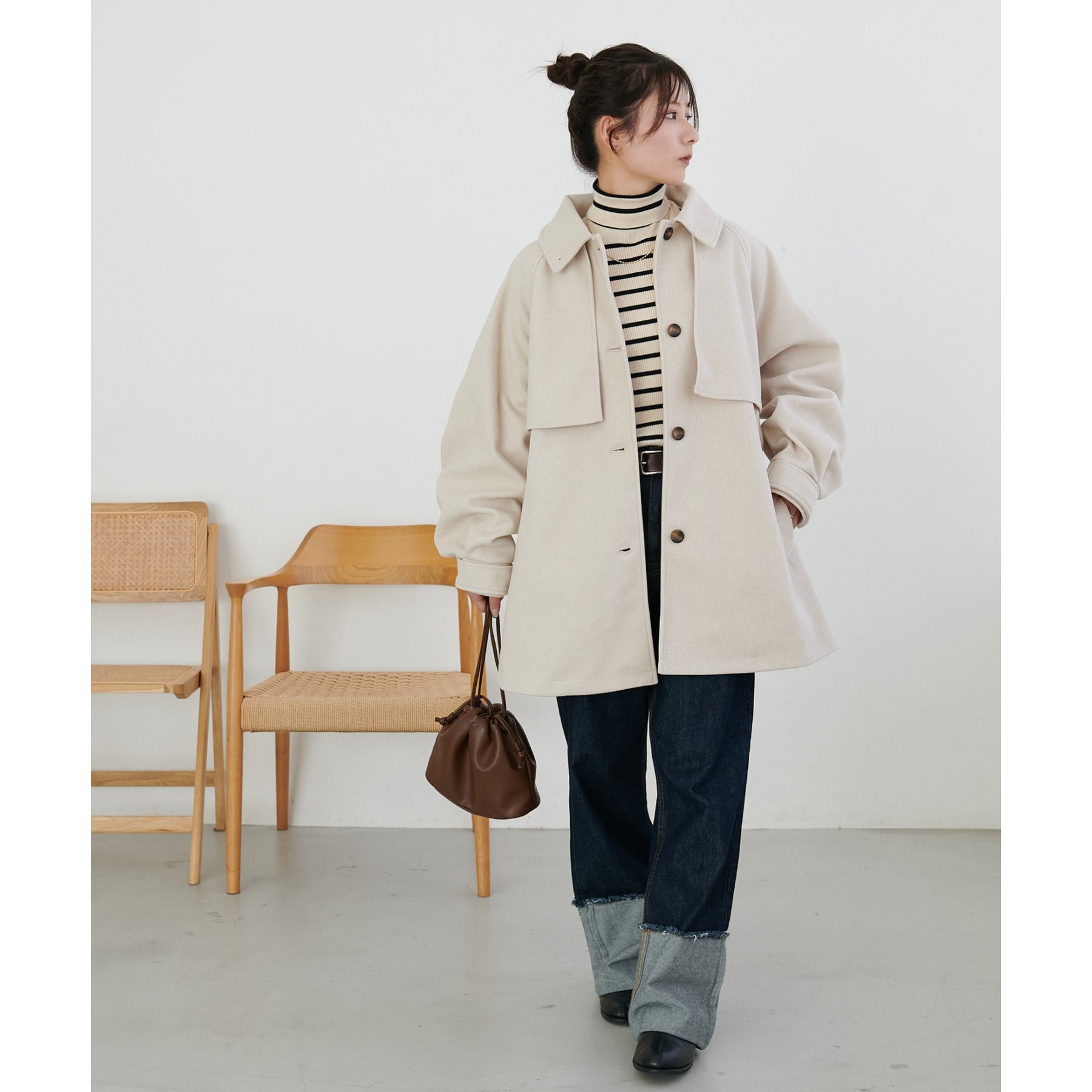 WEB限定】2WAYカラーミドルコート | ファッション通販サイト NUGU