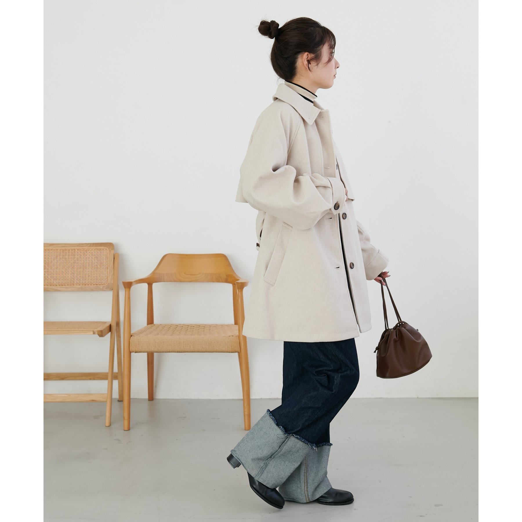 WEB限定】2WAYカラーミドルコート | ファッション通販サイト NUGU