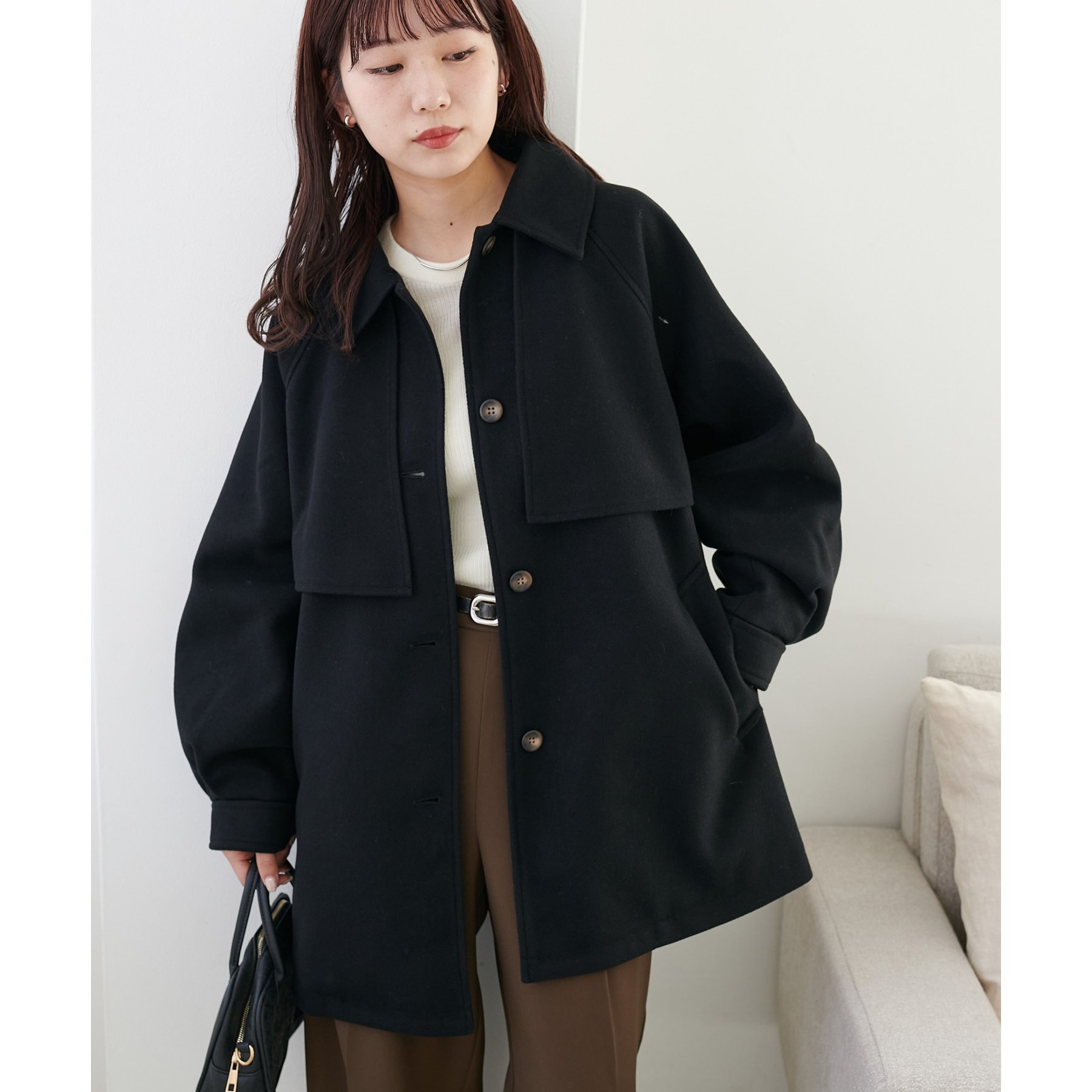 WEB限定】2WAYカラーミドルコート | ファッション通販サイト NUGU