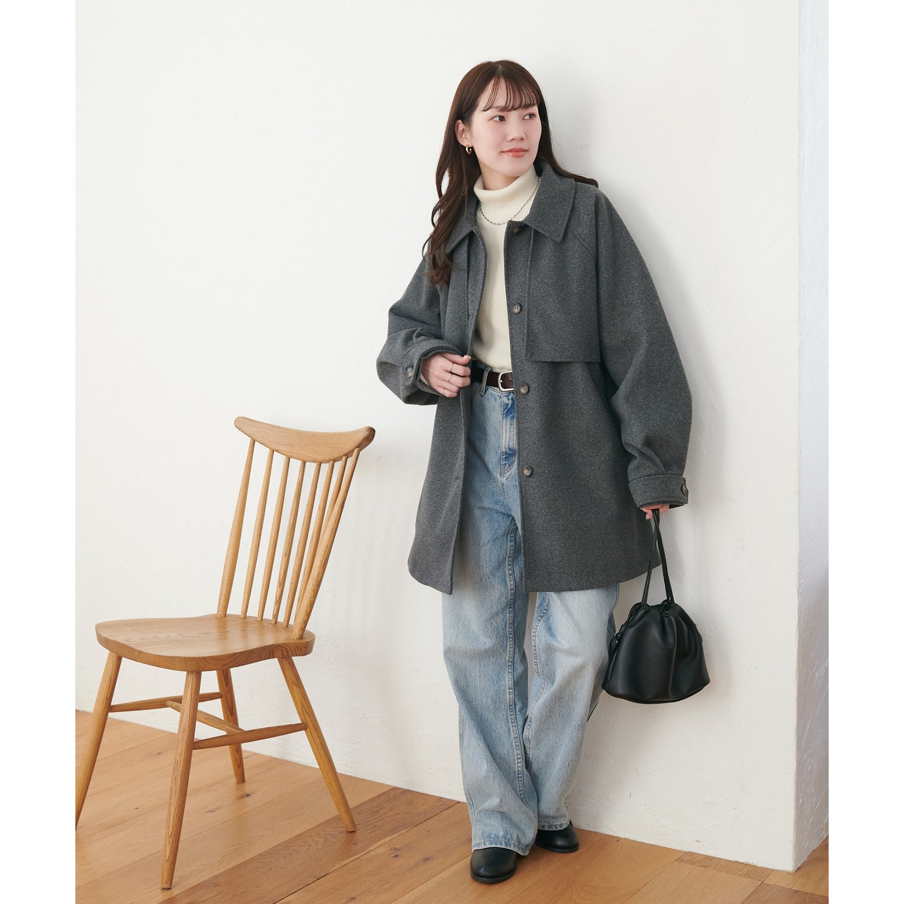 WEB限定】2WAYカラーミドルコート | ファッション通販サイト NUGU