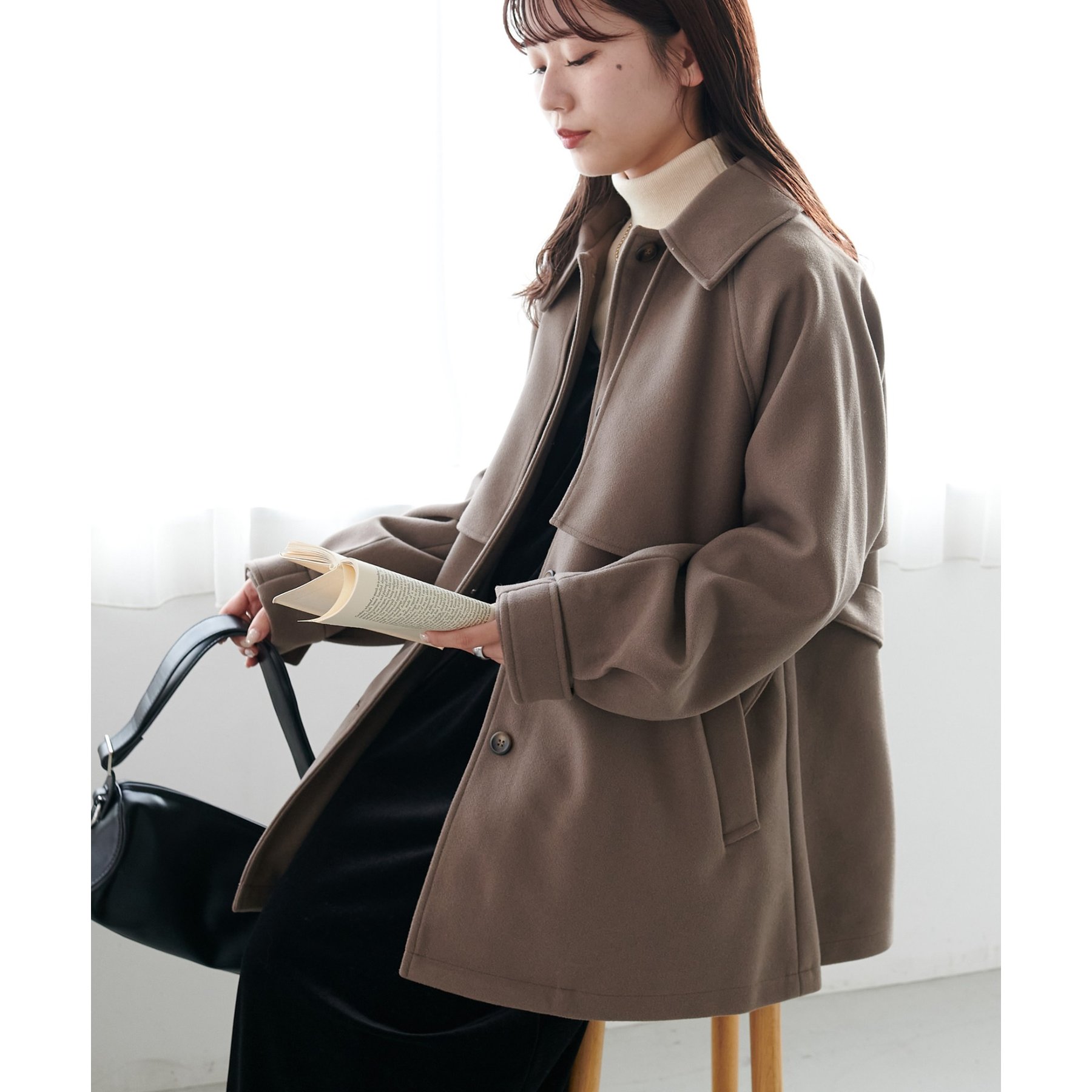 WEB限定】2WAYカラーミドルコート | ファッション通販サイト NUGU