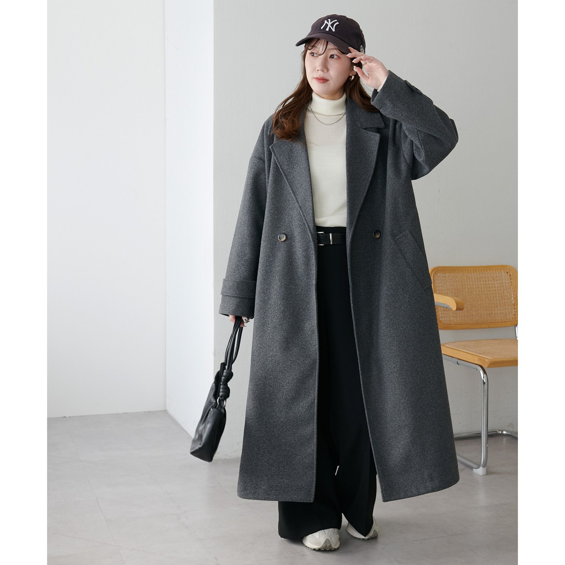 WEB限定】ダブルロングコート | ファッション通販サイト NUGU