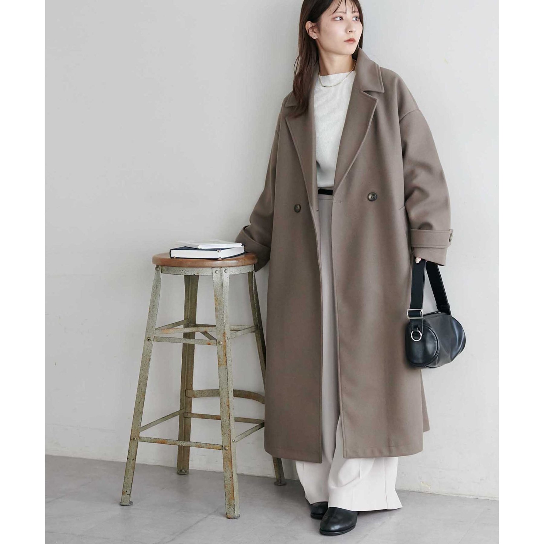 WEB限定】ダブルロングコート | ファッション通販サイト NUGU