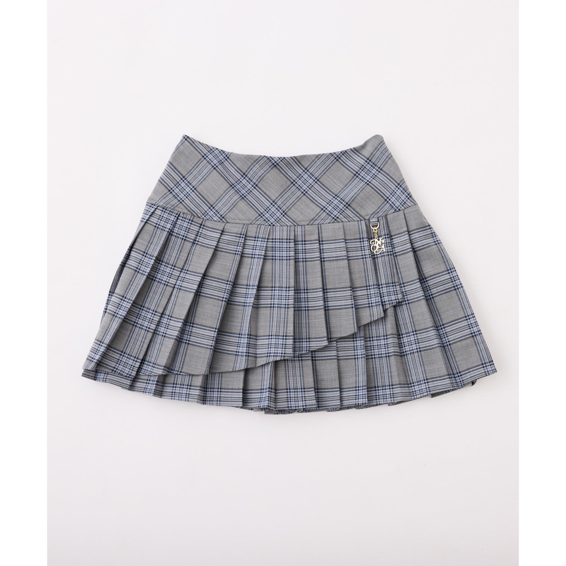 チャーム付きイレヘムプリーツスカート/S・Mサイズ展開