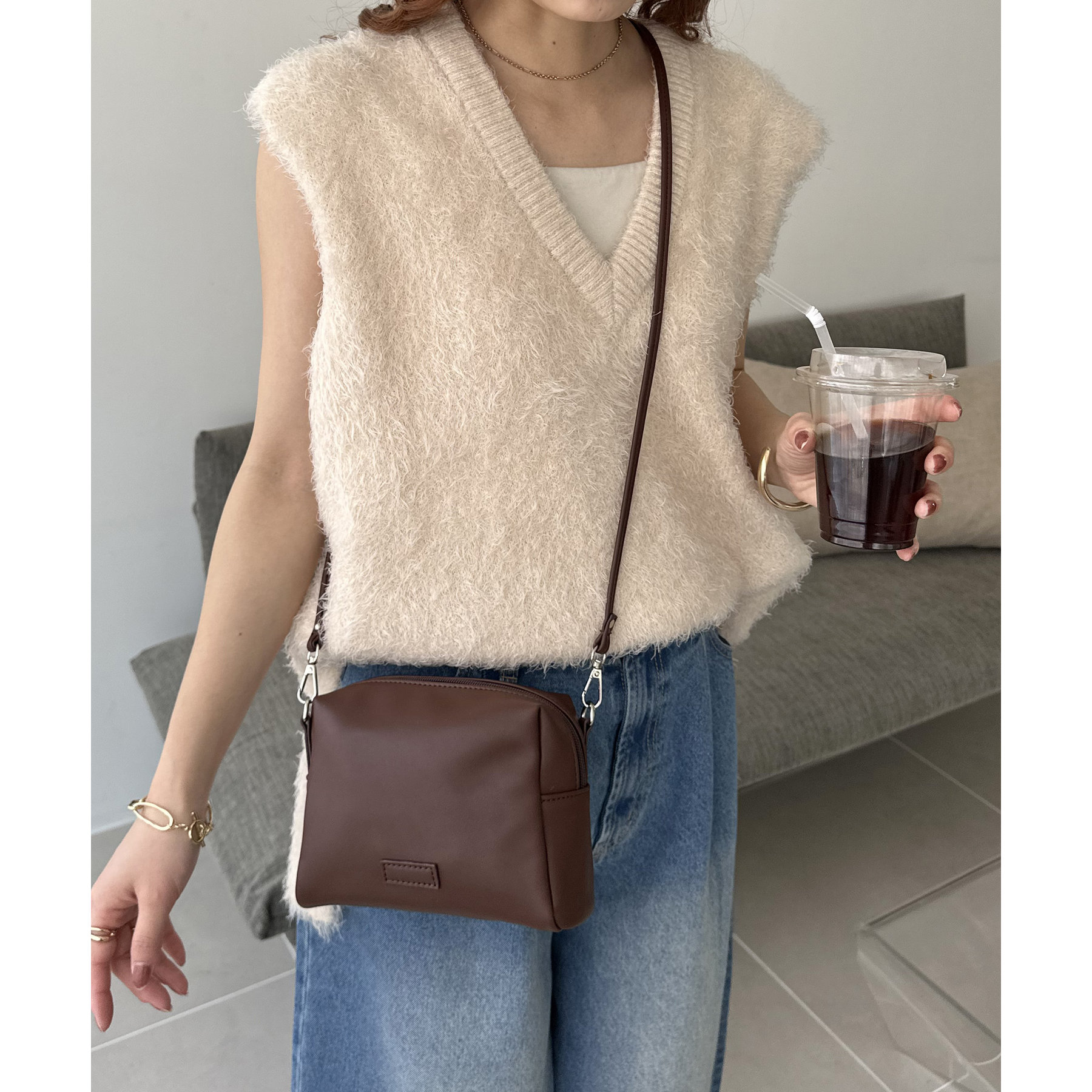 quaranciel: 中綿 テーラード ミドル ジャケット コート
