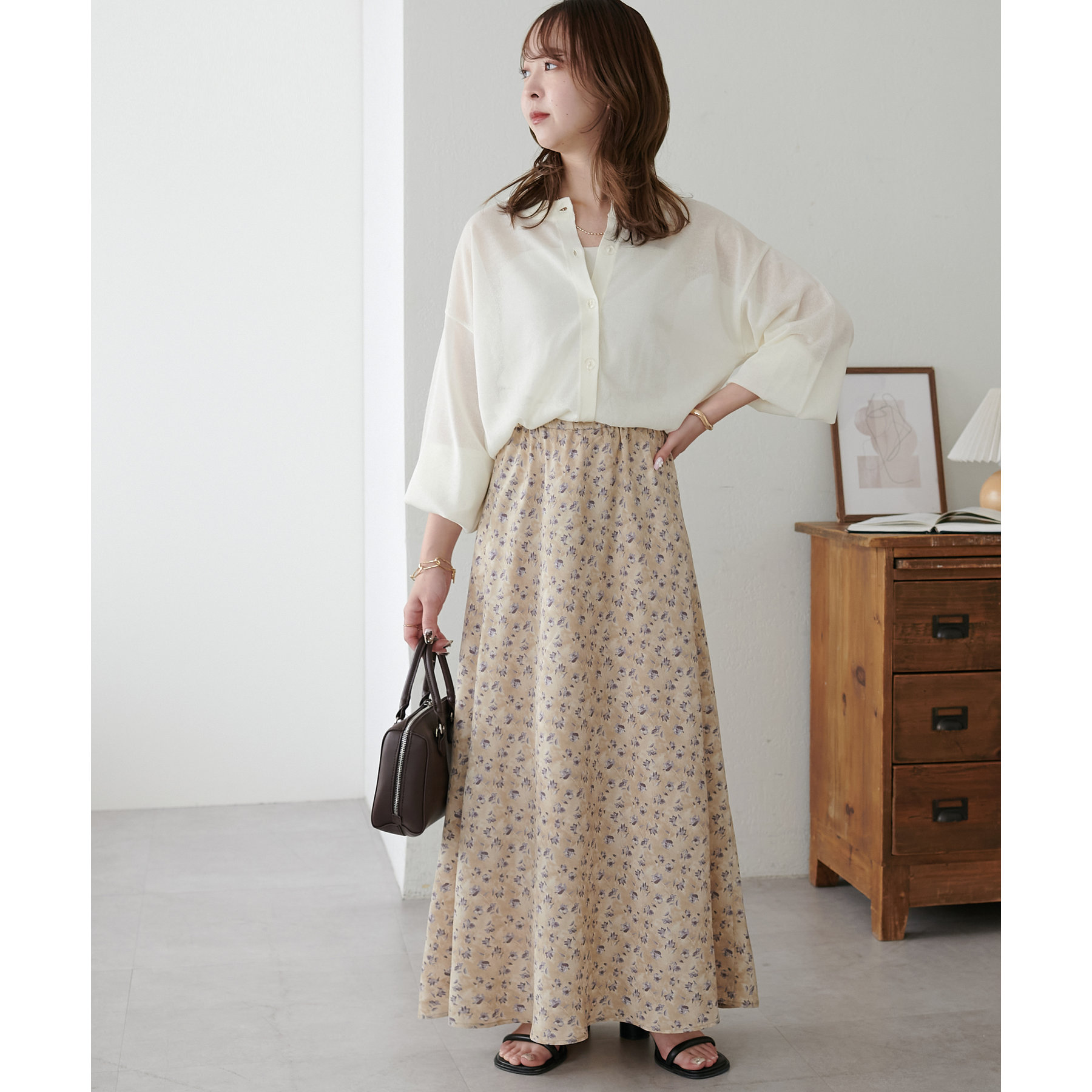 花柄フレアスカート | ファッション通販サイト NUGU