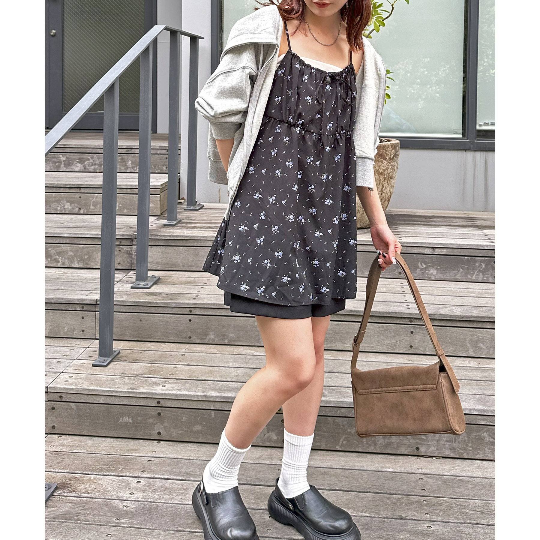 umm.】花柄前リボンキャミチュニック | ファッション通販サイト NUGU