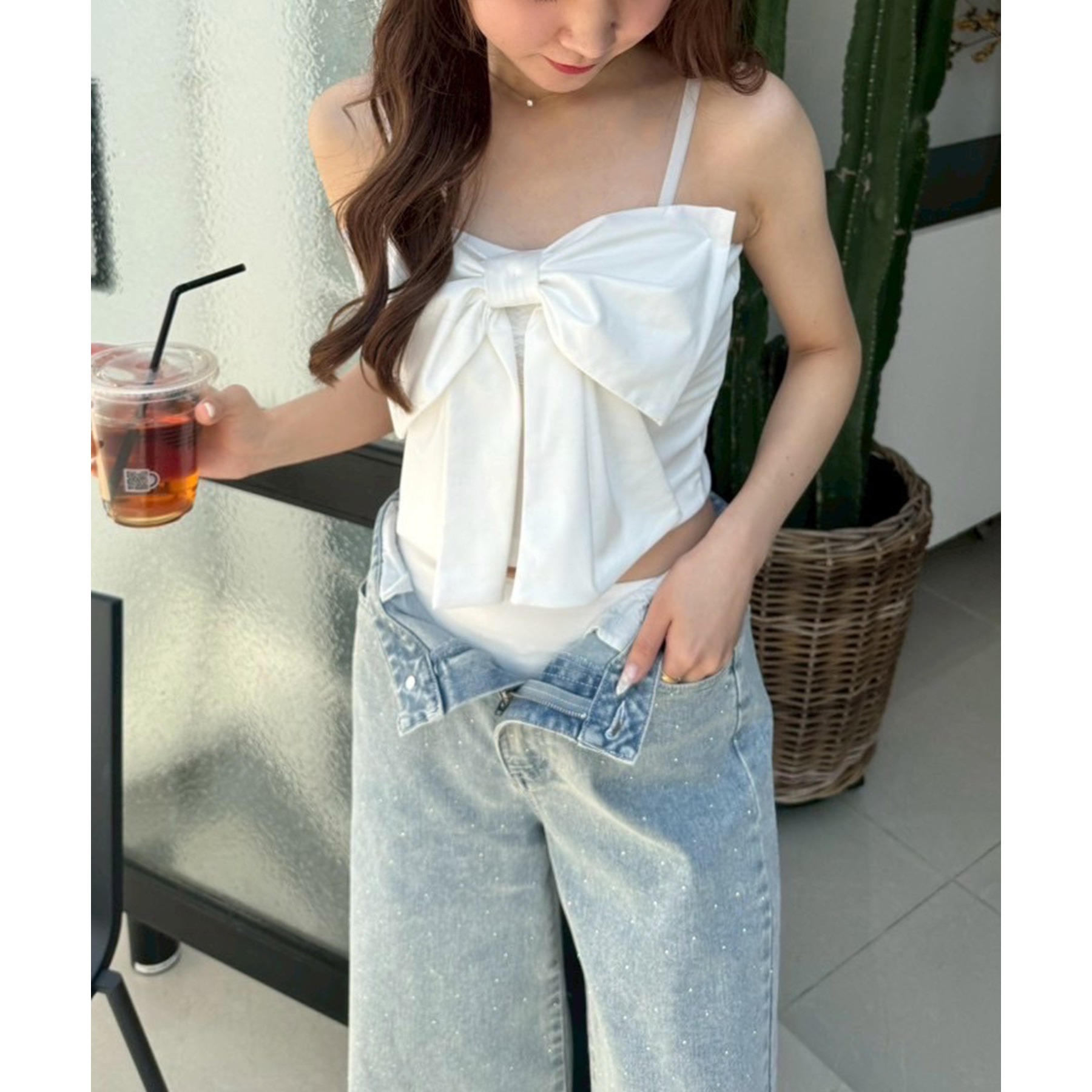 swimwear/フロントリボン羽織りSET(4点セット) | ファッション