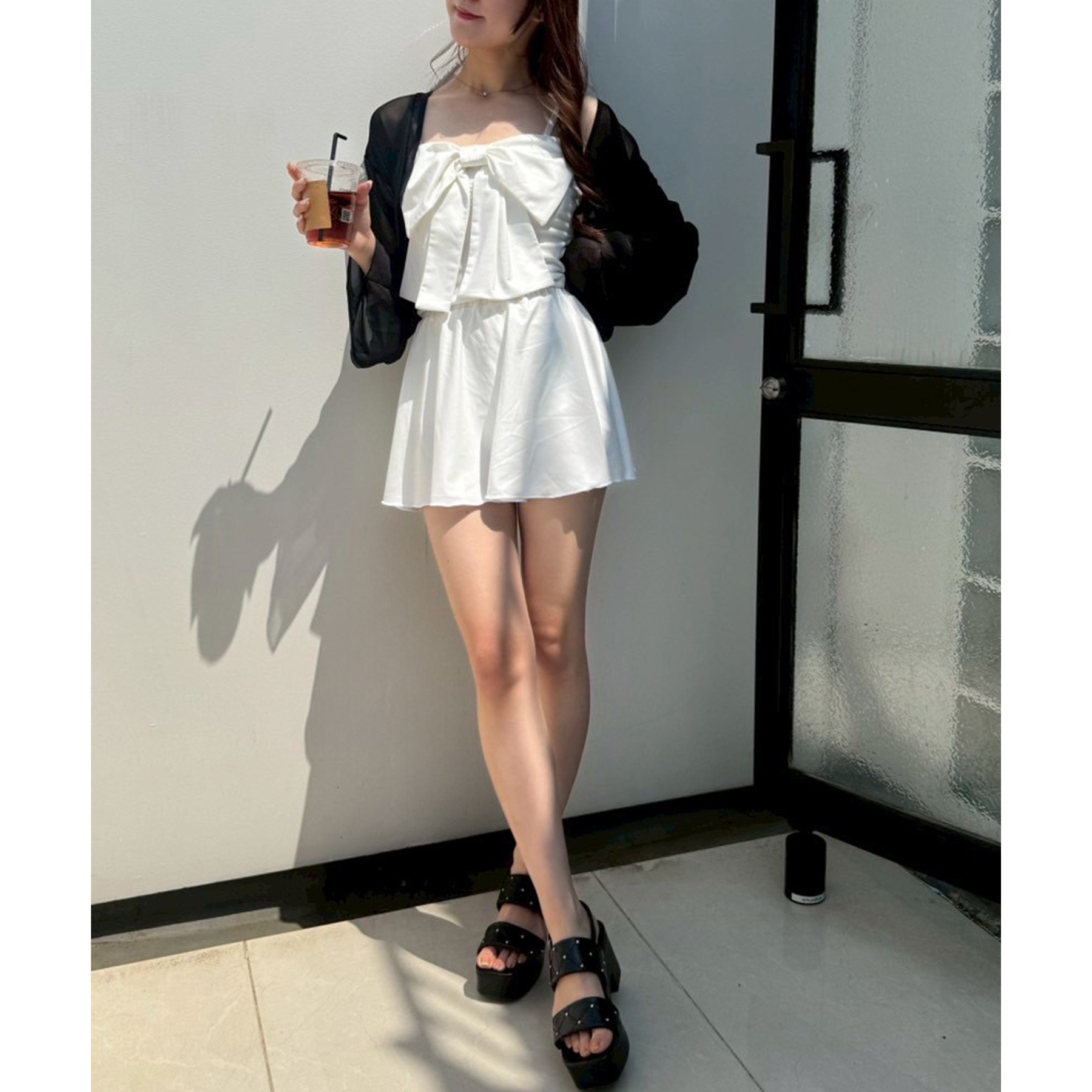 swimwear/フロントリボン羽織りSET(4点セット) | ファッション通販