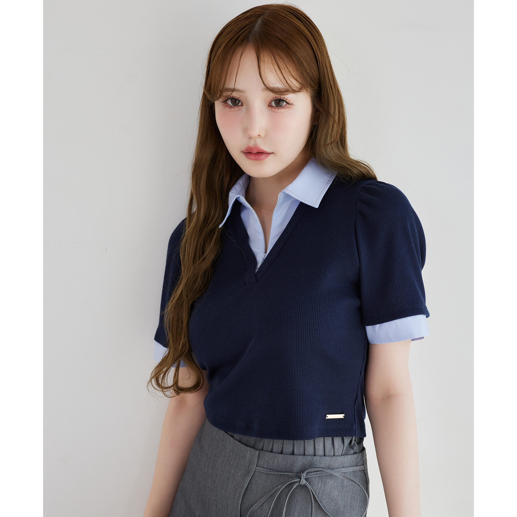 newシャツレイヤードトップス | ファッション通販サイト NUGU