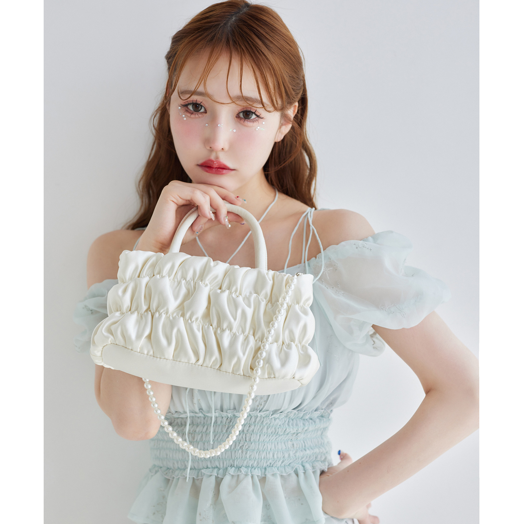 【moon light marine collection】ギャザーバッグ