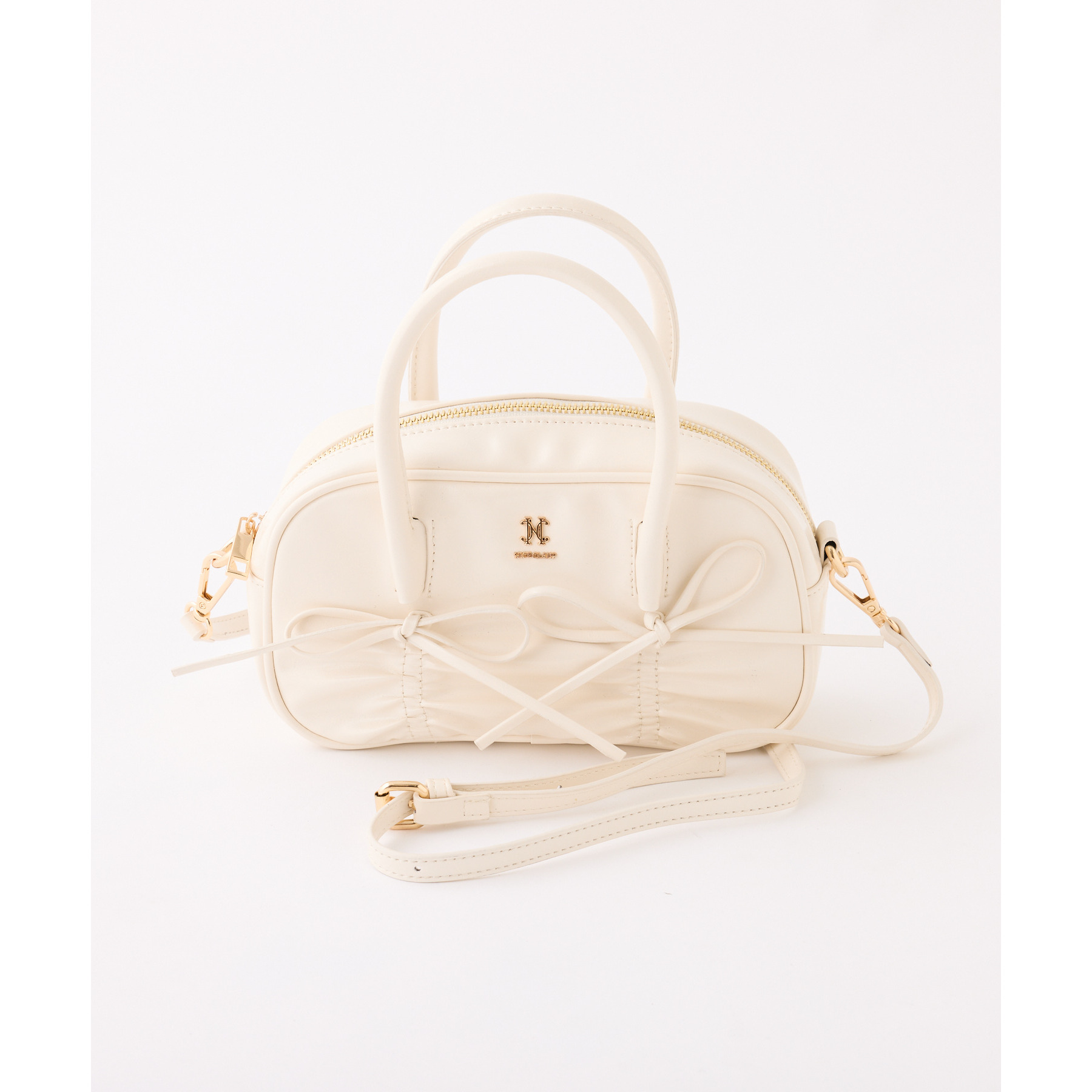 リボンシャーリングショルダーバッグ