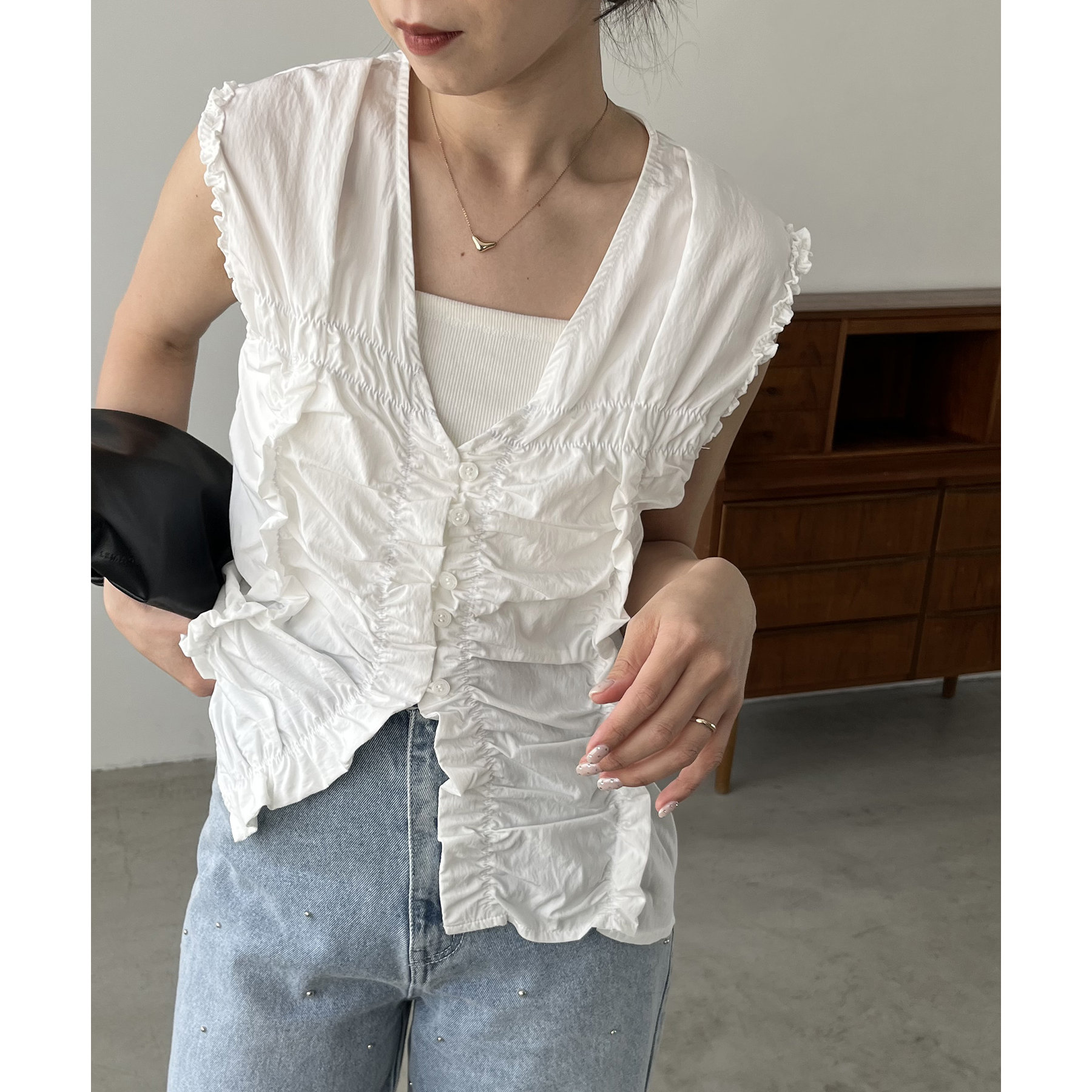 フリルギャザーブラウス ブラウス シャツ フリルギャザーブラウス レディース : ZOZOTOWN
