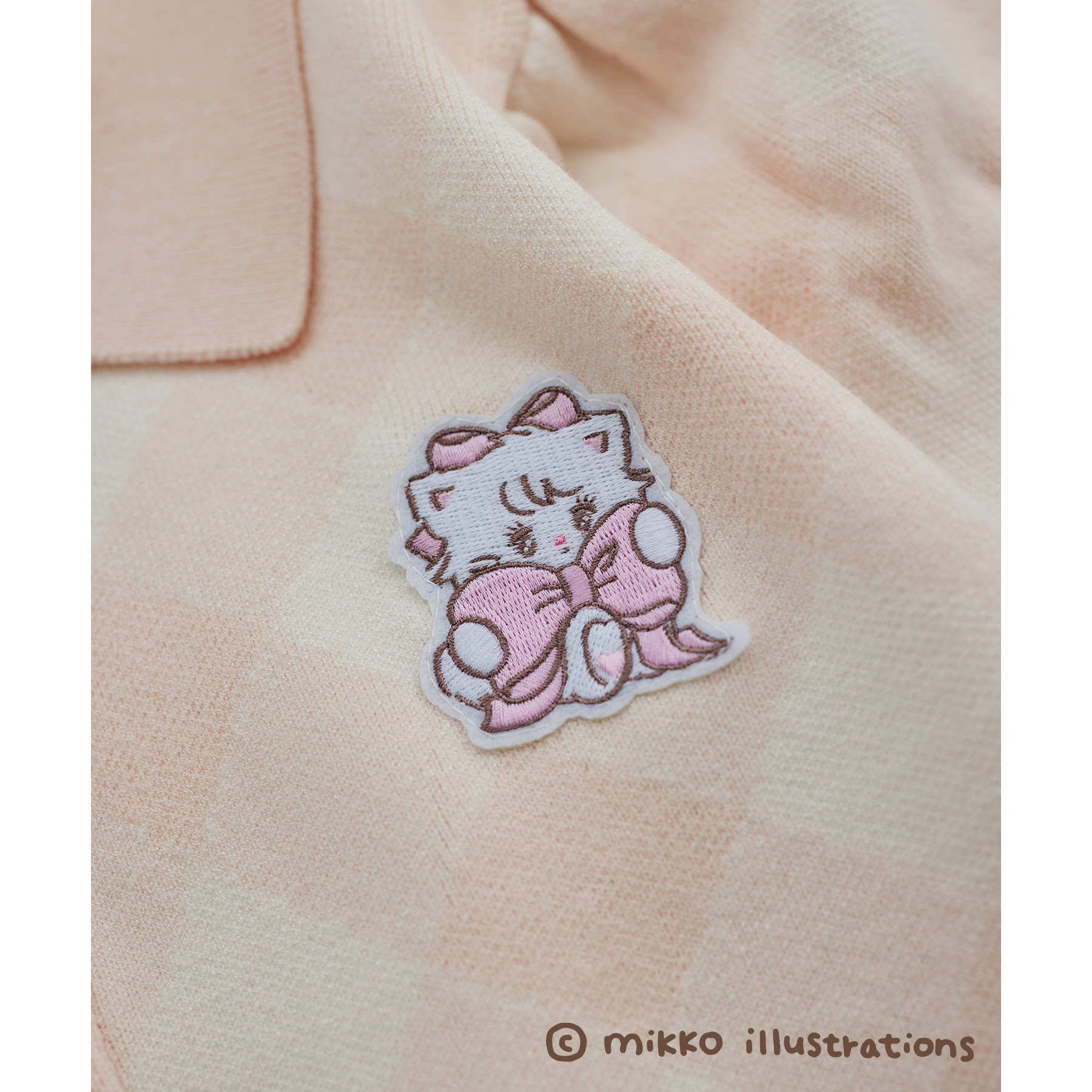 半袖　スカート 「mikko コラボ」刺繍入りセットアップ mikko コラボ】刺繍入りポロ衿セットアップ | one after another NICE