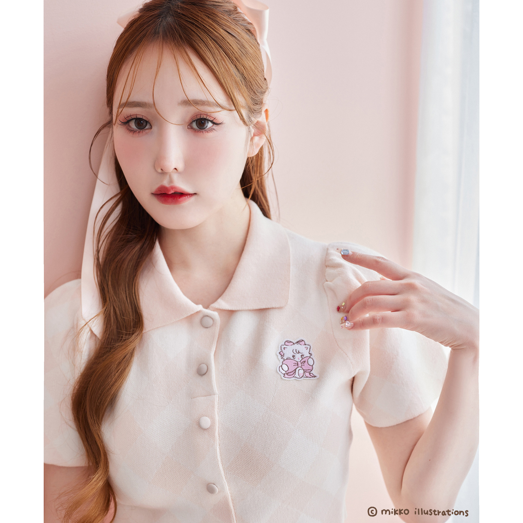 mikko コラボ】刺繍入りポロ衿セットアップ | ファッション通販サイト NUGU