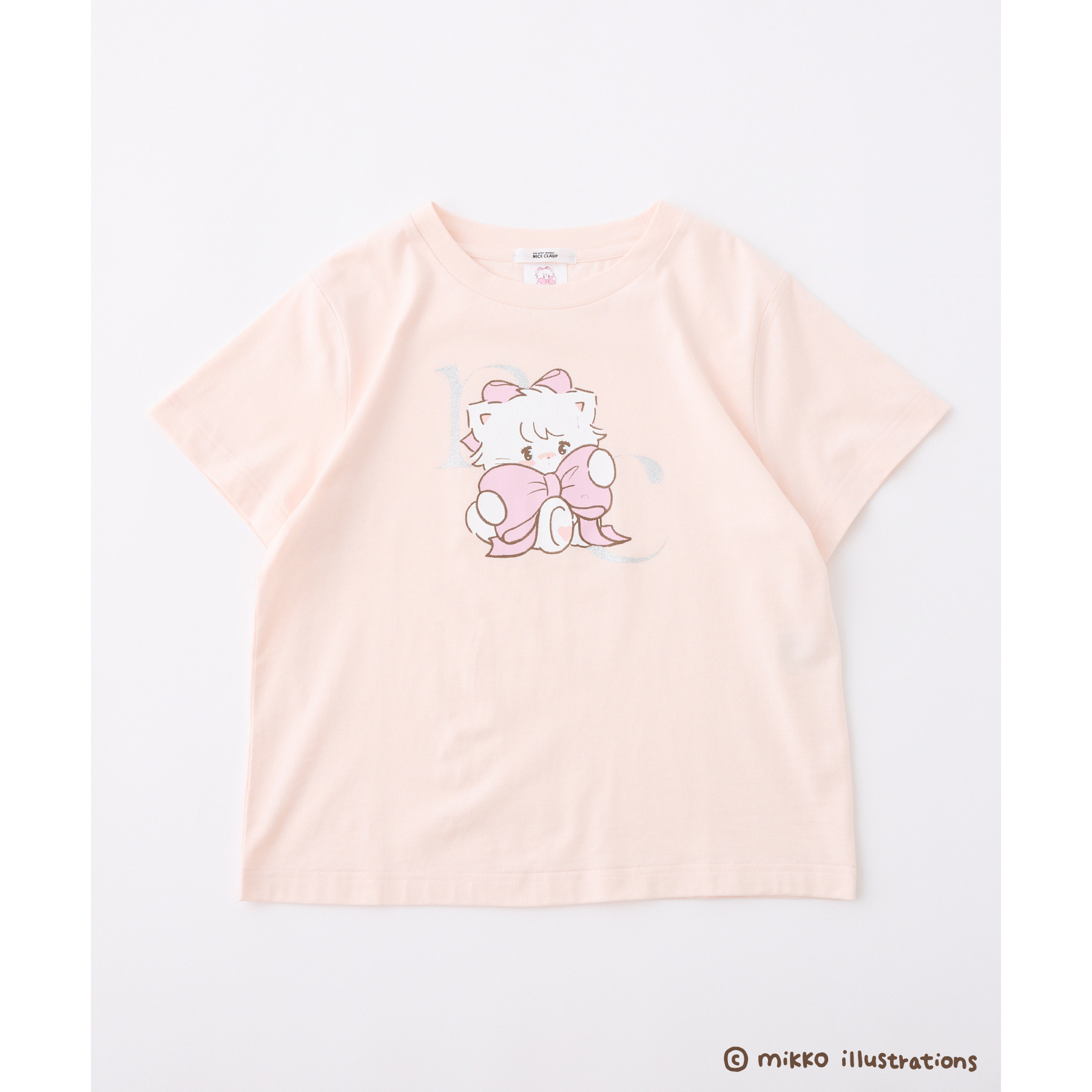 匿名発送　ナイスクラップ NICE CLAUP mikko コラボ Tシャツ 新品•未使用】ナイスクラップ mikko コラボ プリントTシャツ