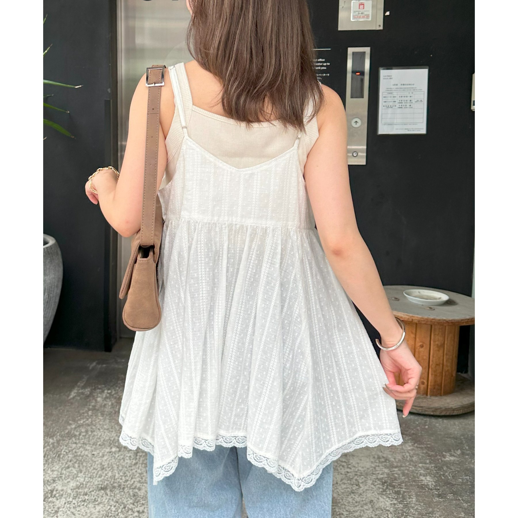 アシメヘムレースキャミチュニック | ファッション通販サイト NUGU