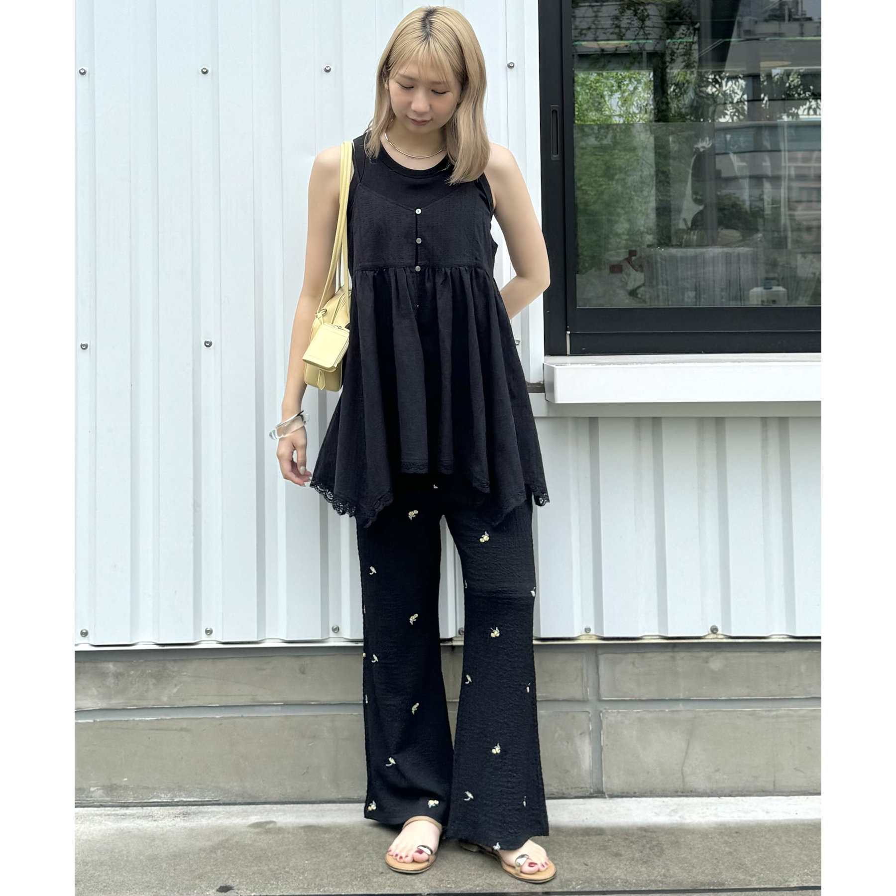 【kokoroさま専用】アシメヘムレースキャミチュニック_ブラック アシメヘムレースキャミチュニック | ファッション通販サイト NUGU