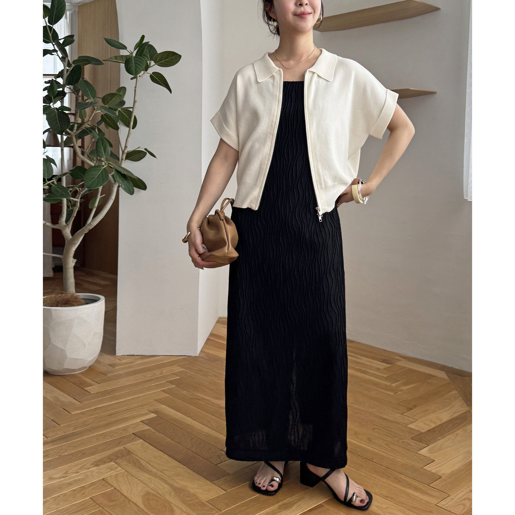 新色追加!》衿付きWジップ半袖カーディガン | ファッション通販サイト NUGU