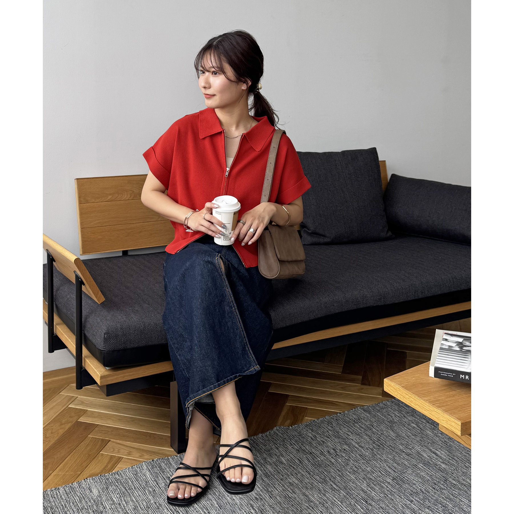 新色追加!》衿付きWジップ半袖カーディガン | ファッション通販サイト NUGU