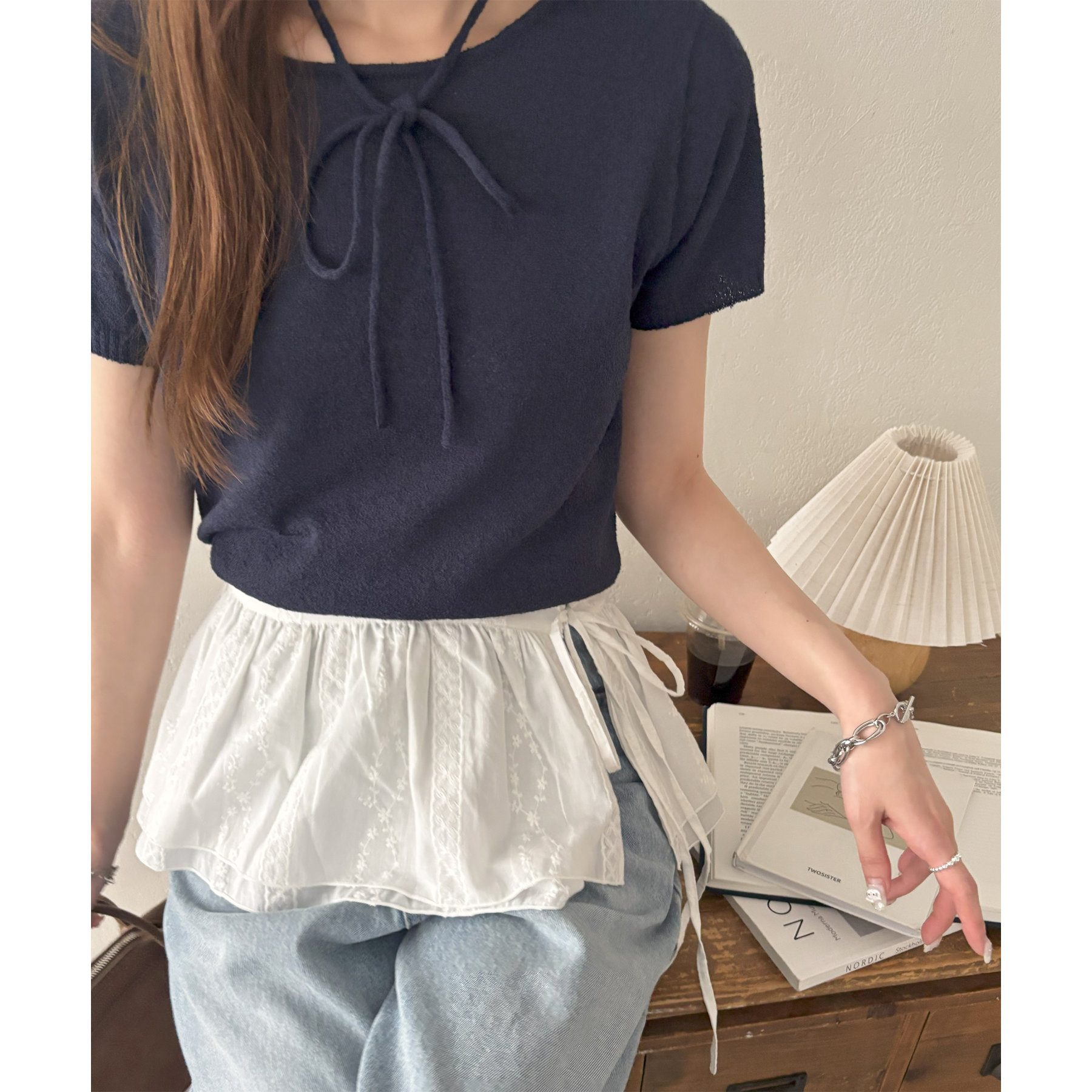 レースフリルエプロン | ファッション通販サイト NUGU