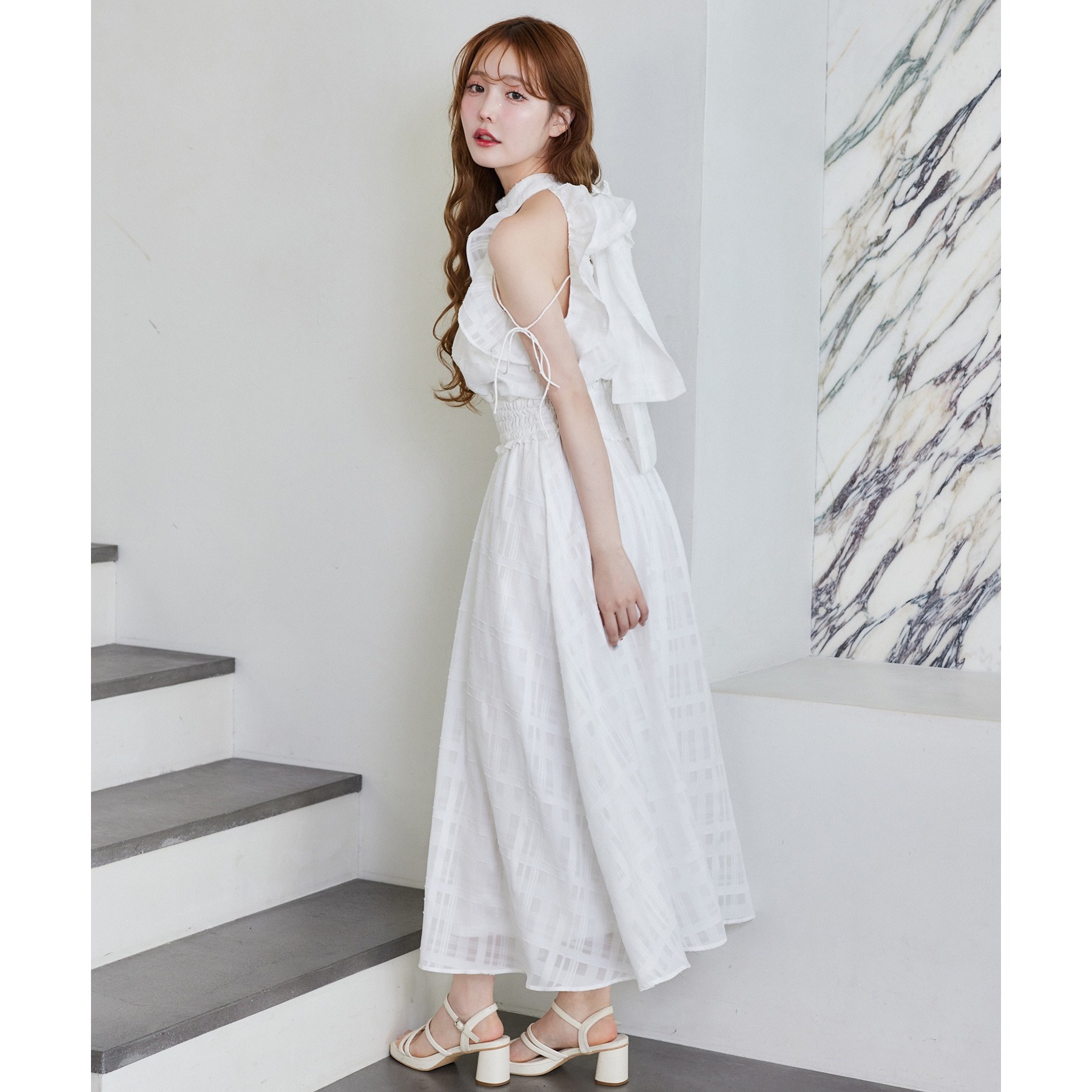 特別オファー Fluffy Romance collection】アメスリロングワンピース ワンピース
