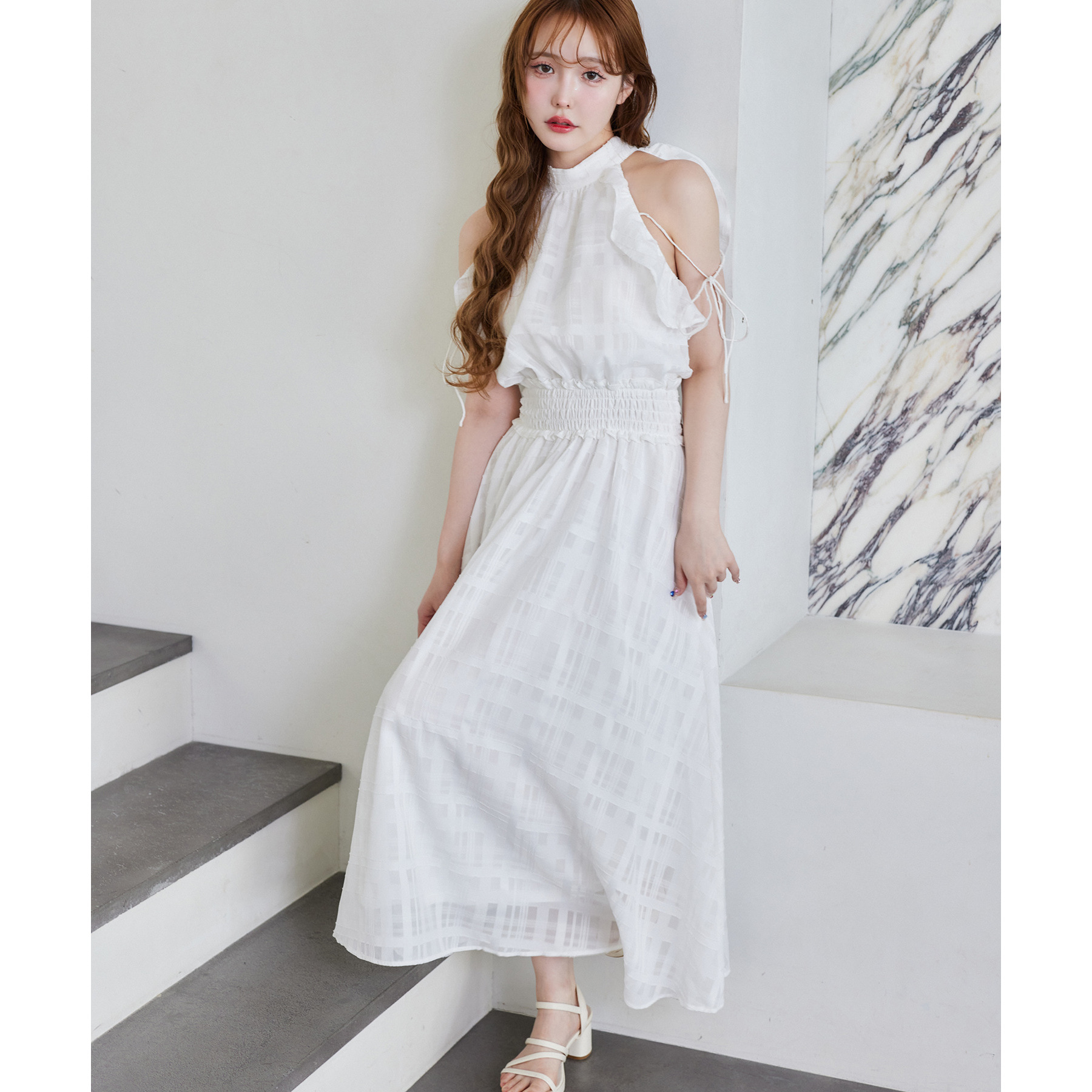 Fluffy Romance collectionアメスリロングワンピース新品 Fluffy Romance collection】アメスリロングワンピース