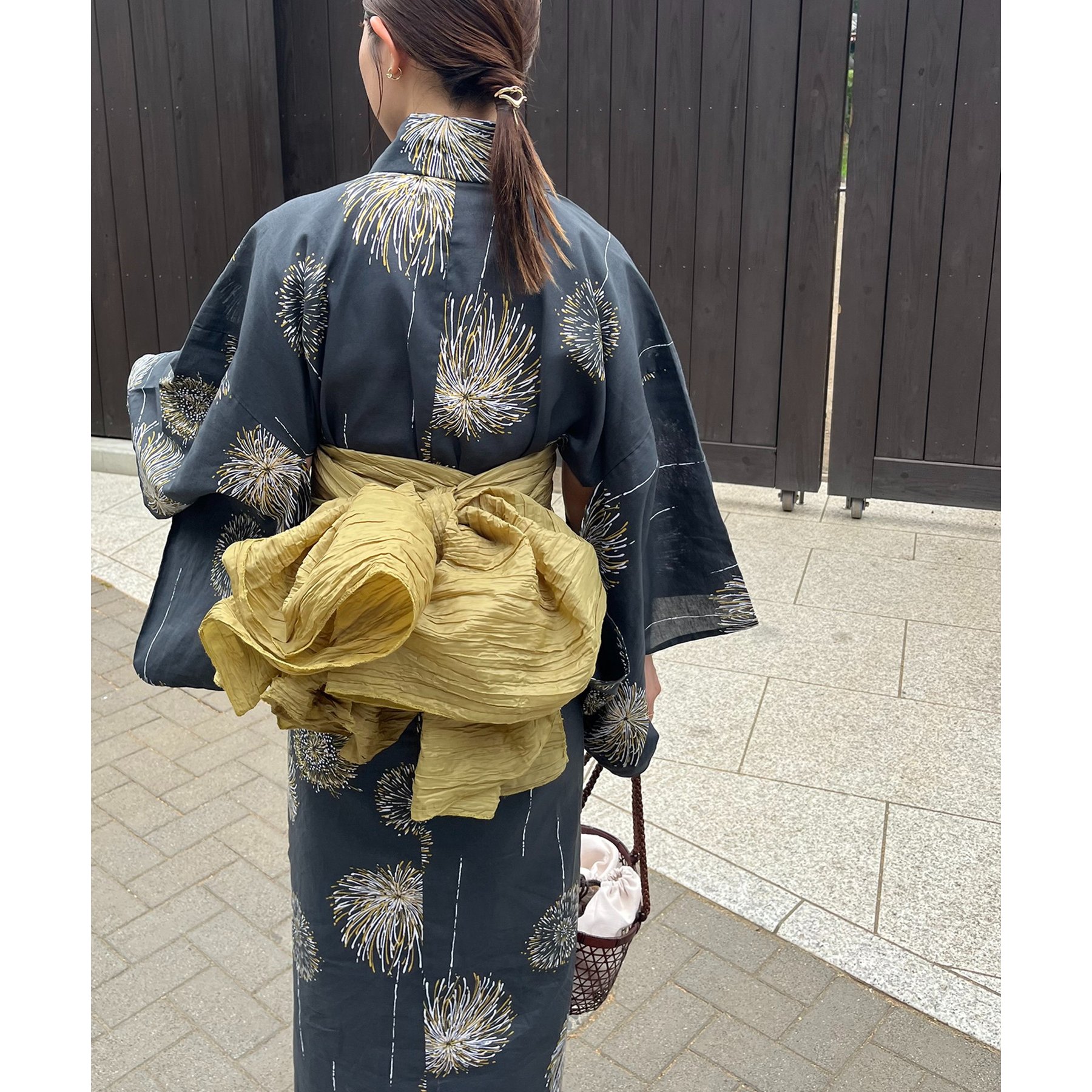 CAPRICIEUX LE'MAGE ゆかた3点SET〈ゆかた/兵児帯/下駄〉 CAPRICIEUX LE'MAGE（カプリシューレマージュ）の「ゆかた3点SET