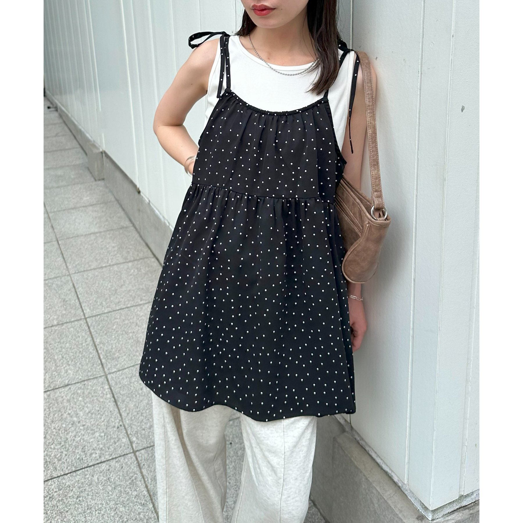 y2k❤️ 00s 当時物 花柄 リボン キャミ チュニックTRALALA系 お揃い】ひまわり花柄袖フリルチュニック(80~130cm)[品番