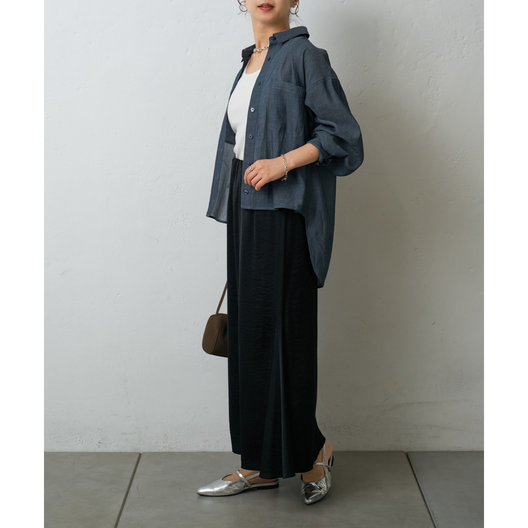 B079♡専用ページ♡ サマーサテン裾フレアスカート | ファッション通販サイト NUGU