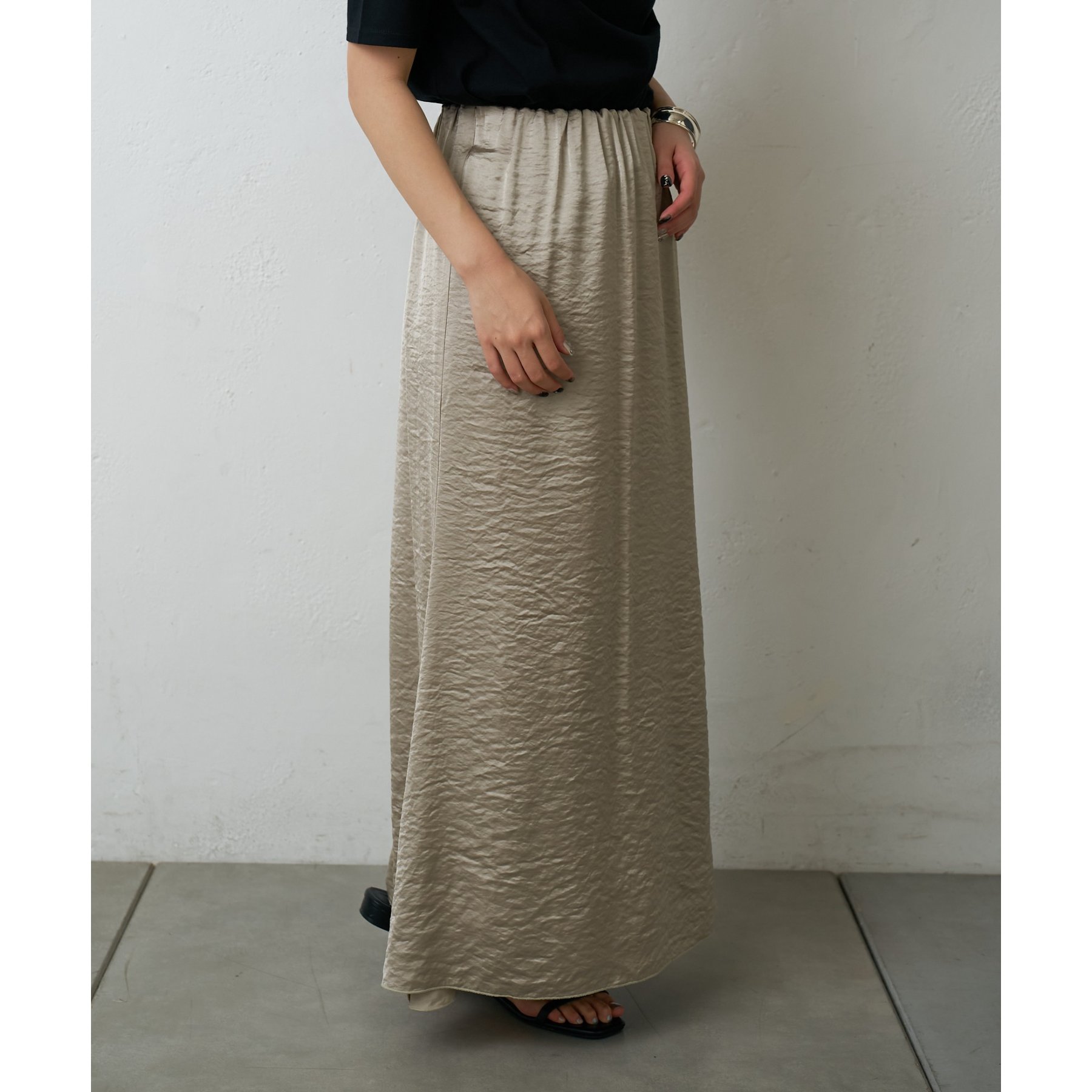 B079♡専用ページ♡ サマーサテン裾フレアスカート | ファッション通販サイト NUGU