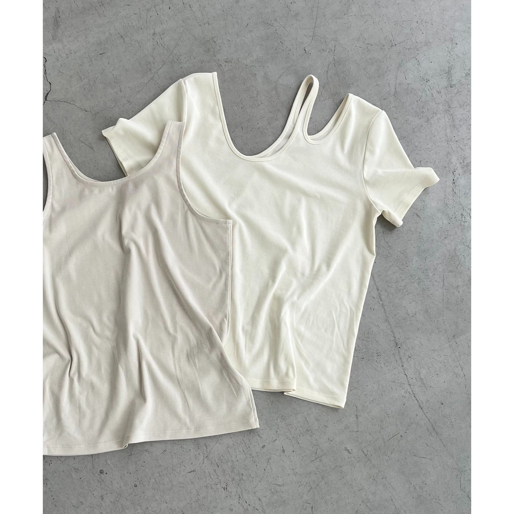 tシャツ 「1枚で着映え」レイヤードアシメネックTシャツ レディース 1枚で着映え】レイヤードアシメネックTシャツ | ファッション