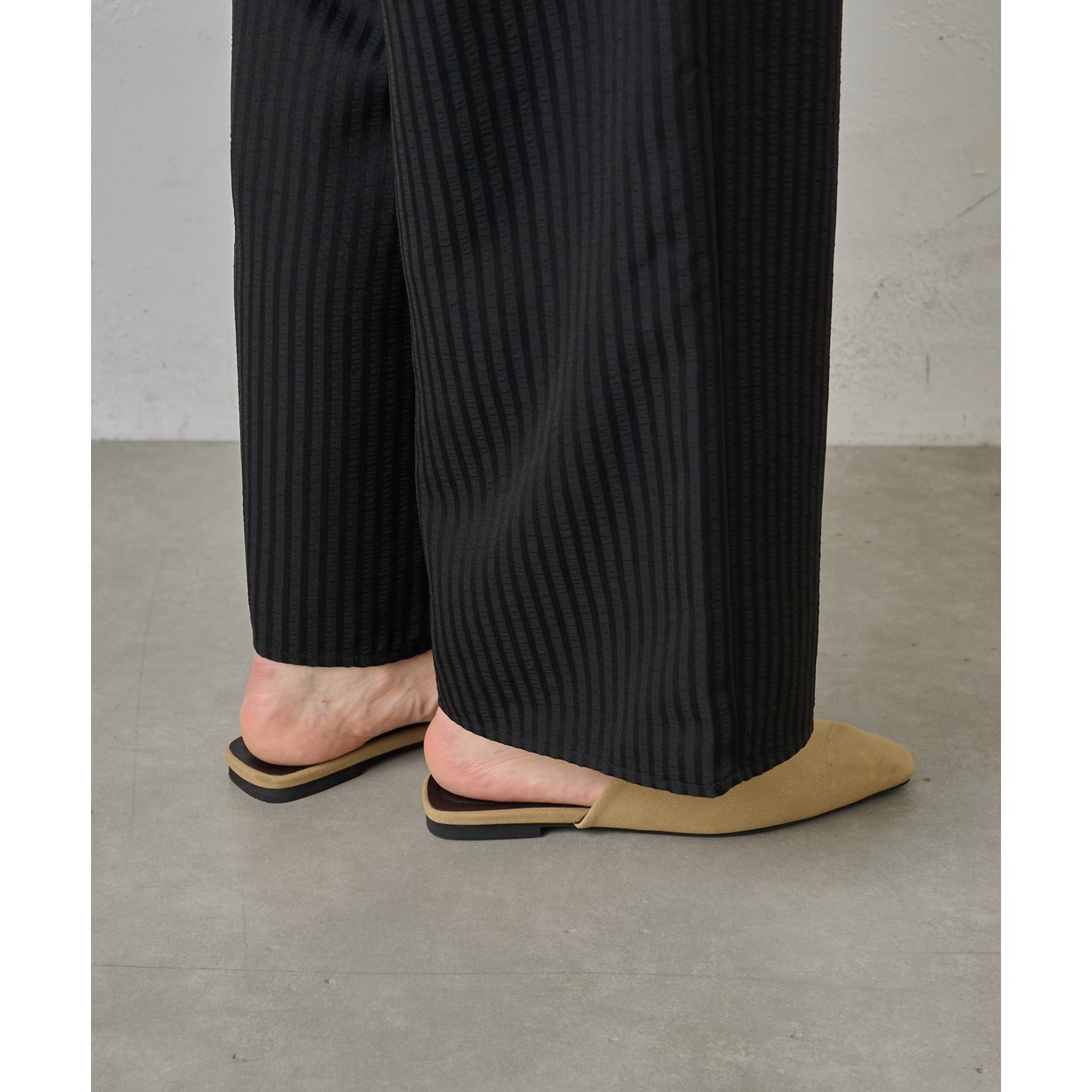 アシンメトリースエードライクミュール | ファッション通販サイト NUGU