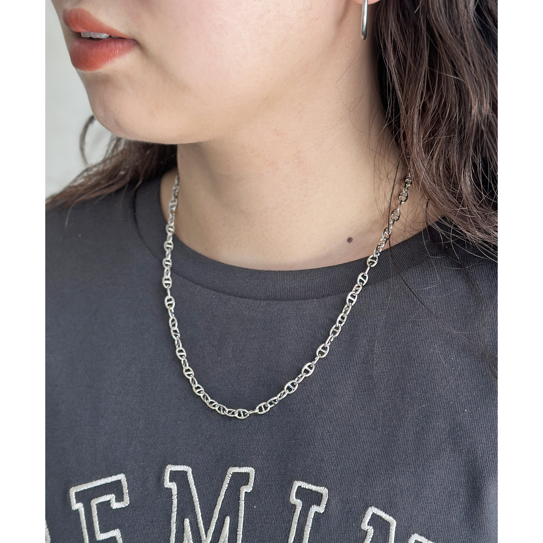 アンカーチェーン　ITALY　太　50㌢　30㌘　SILVER925ネックレス 100ten_ak550