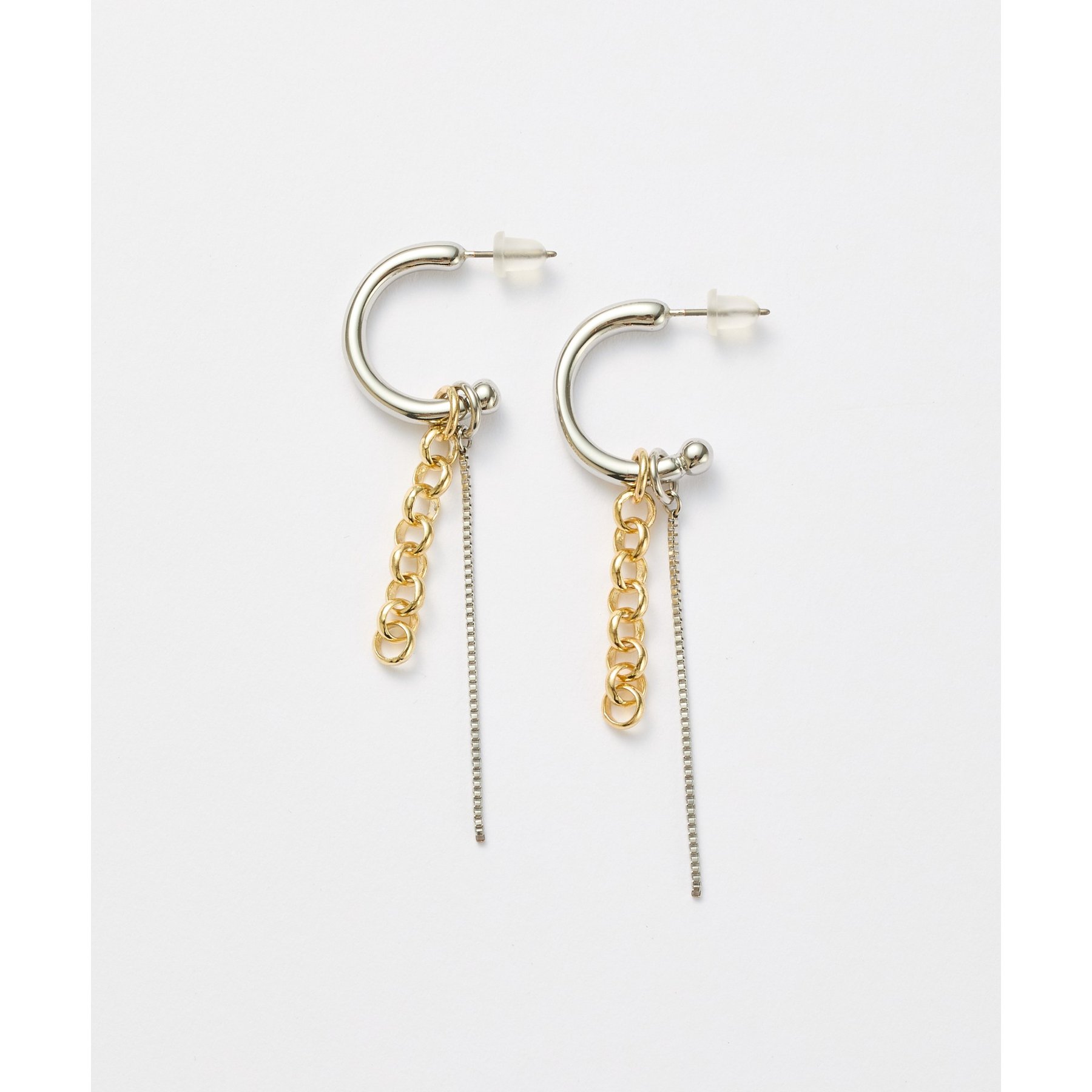 アンカーフープチェーンピアス | ファッション通販サイト NUGU