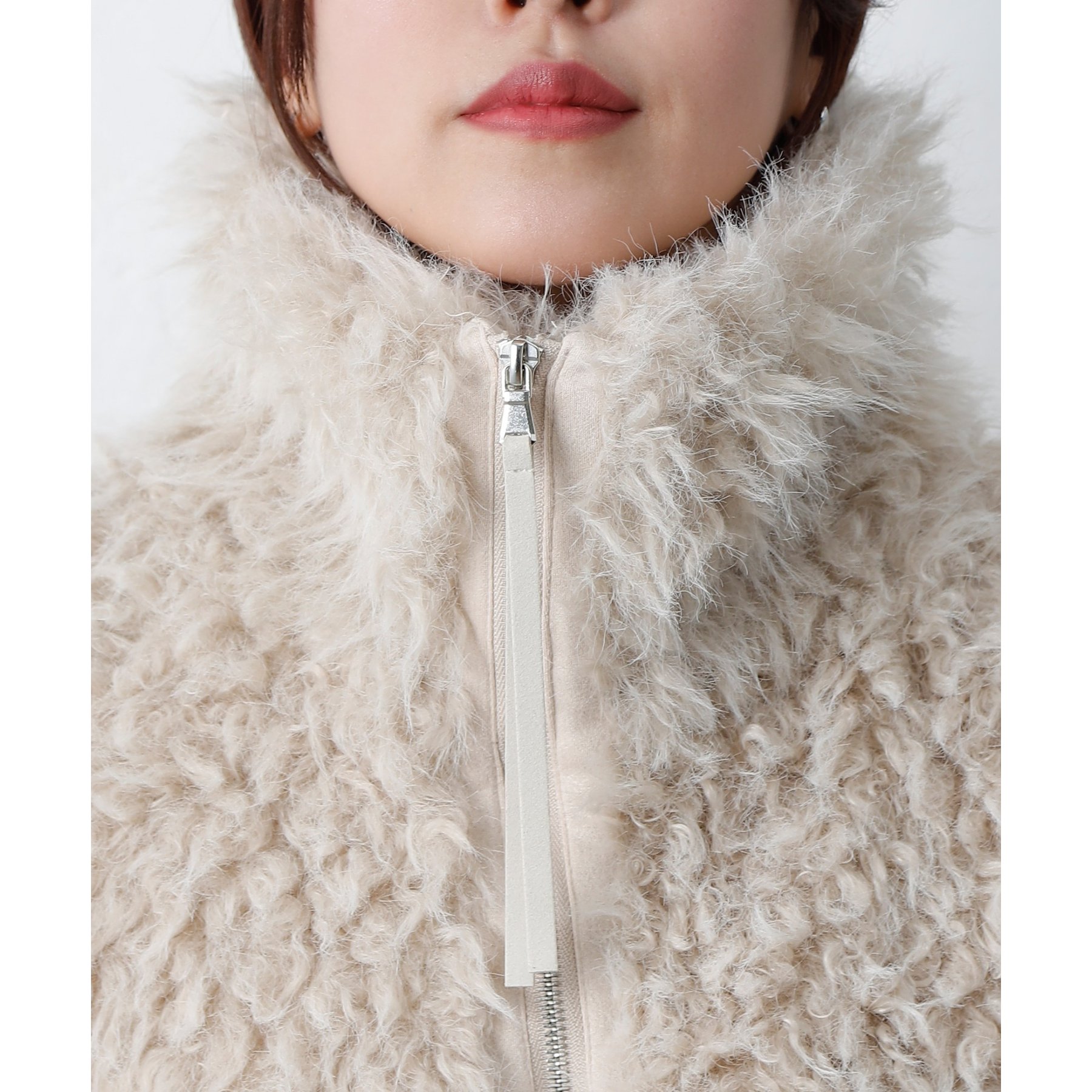 ミックスシープファースタンドブルゾン | ファッション通販サイト NUGU