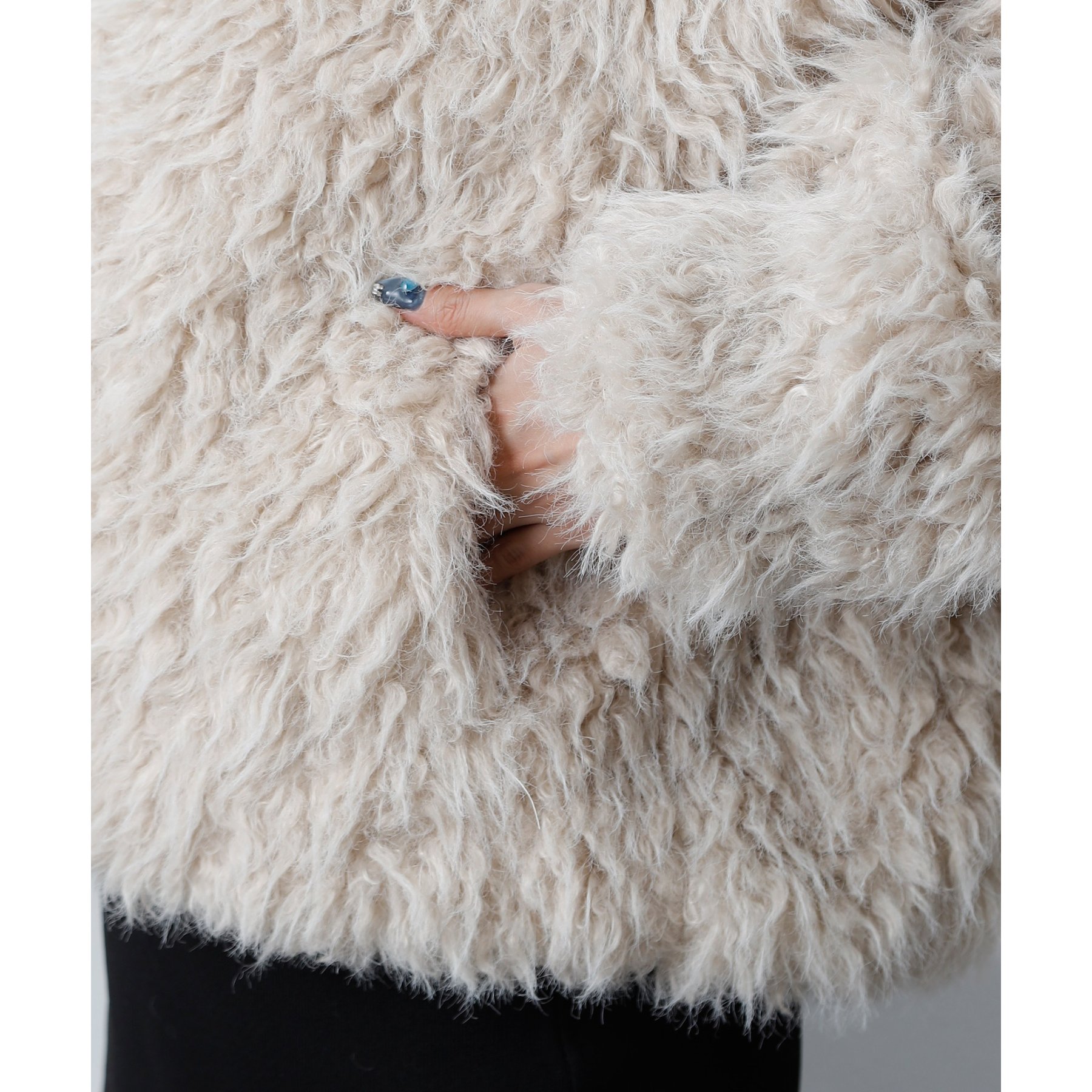 ミックスシープファースタンドブルゾン | ファッション通販サイト NUGU